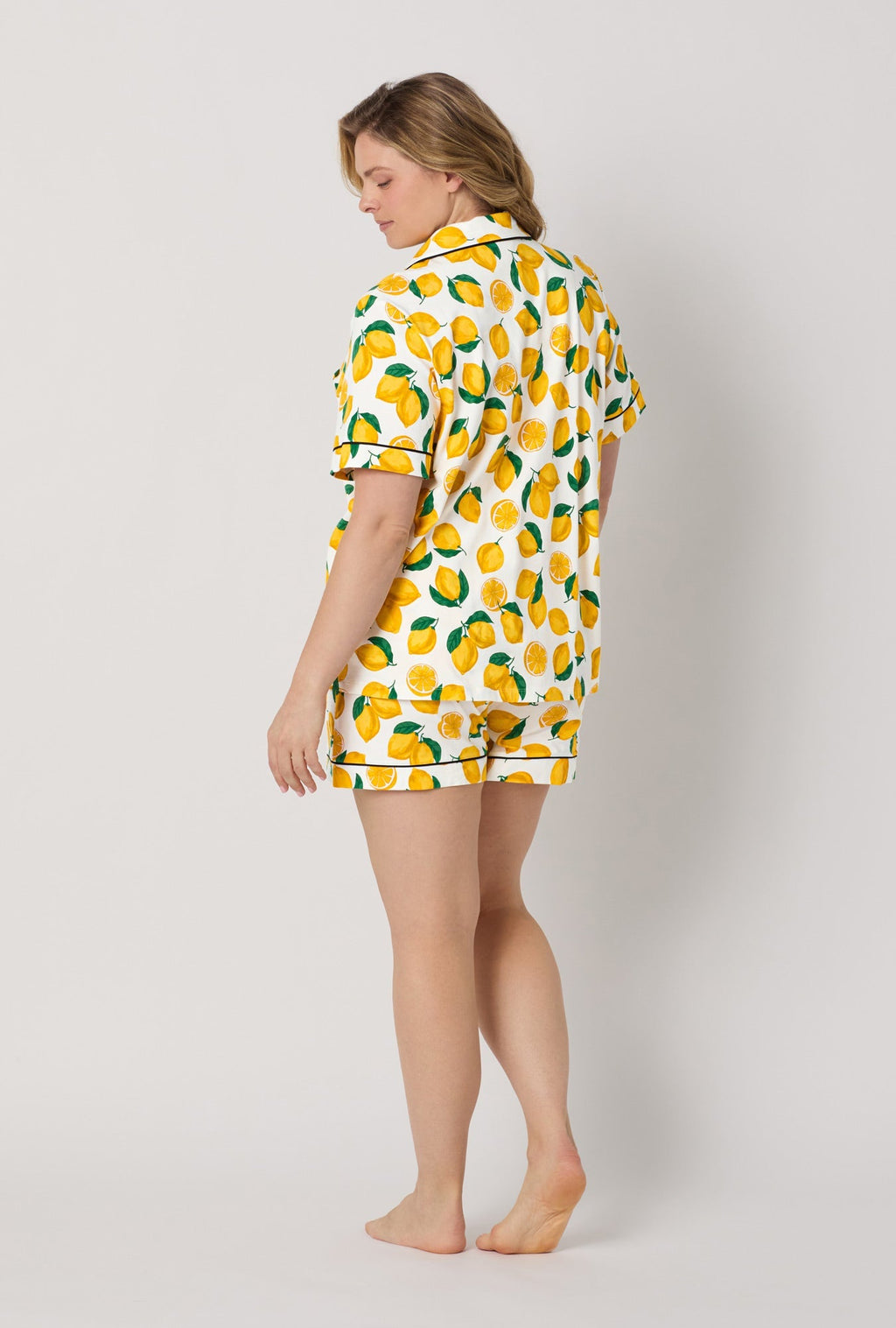 Main Squeeze Short Sleeve Classic Shorty Stretch Jersey PJ Set