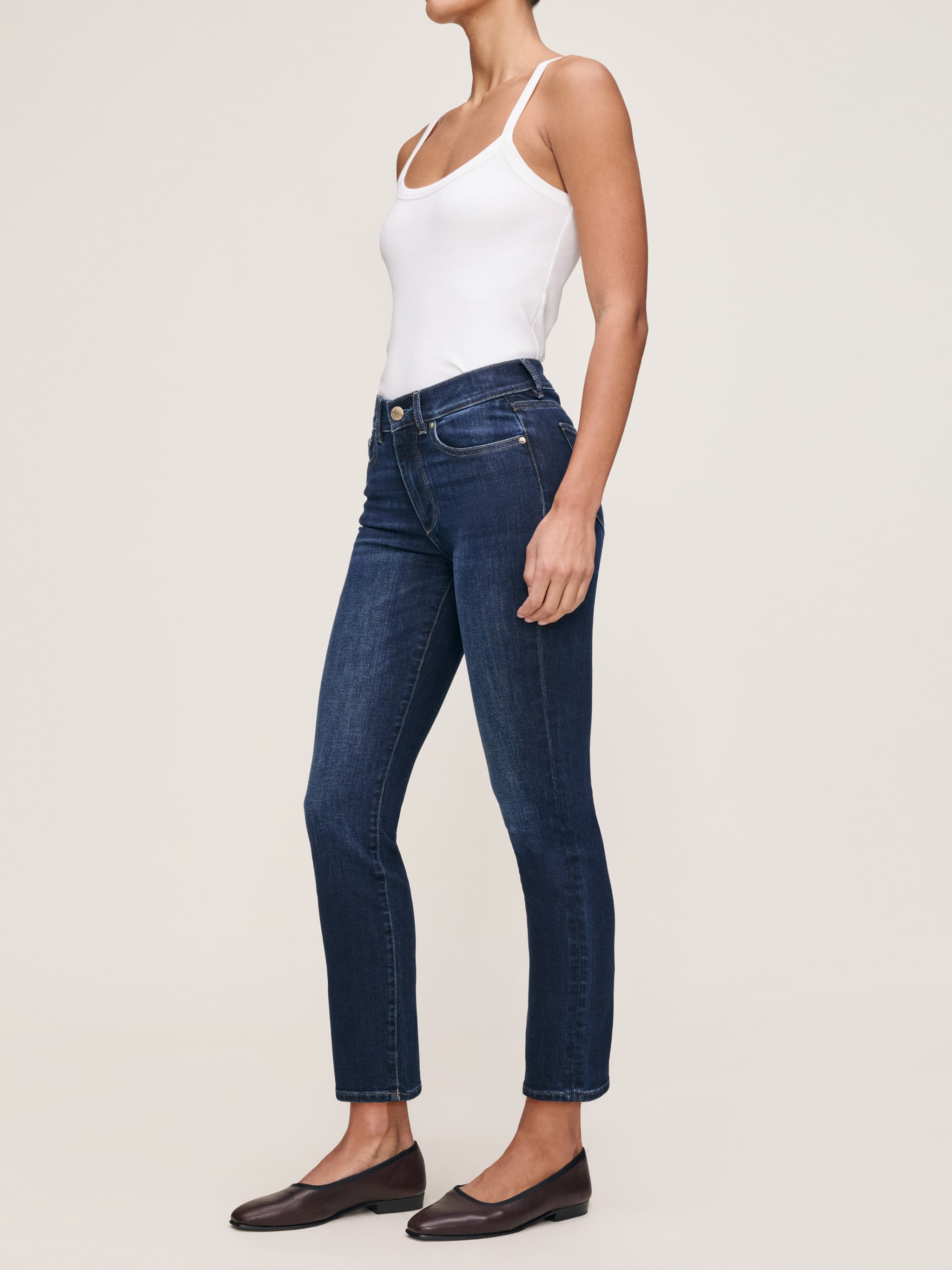 Ribbed Tank |  White