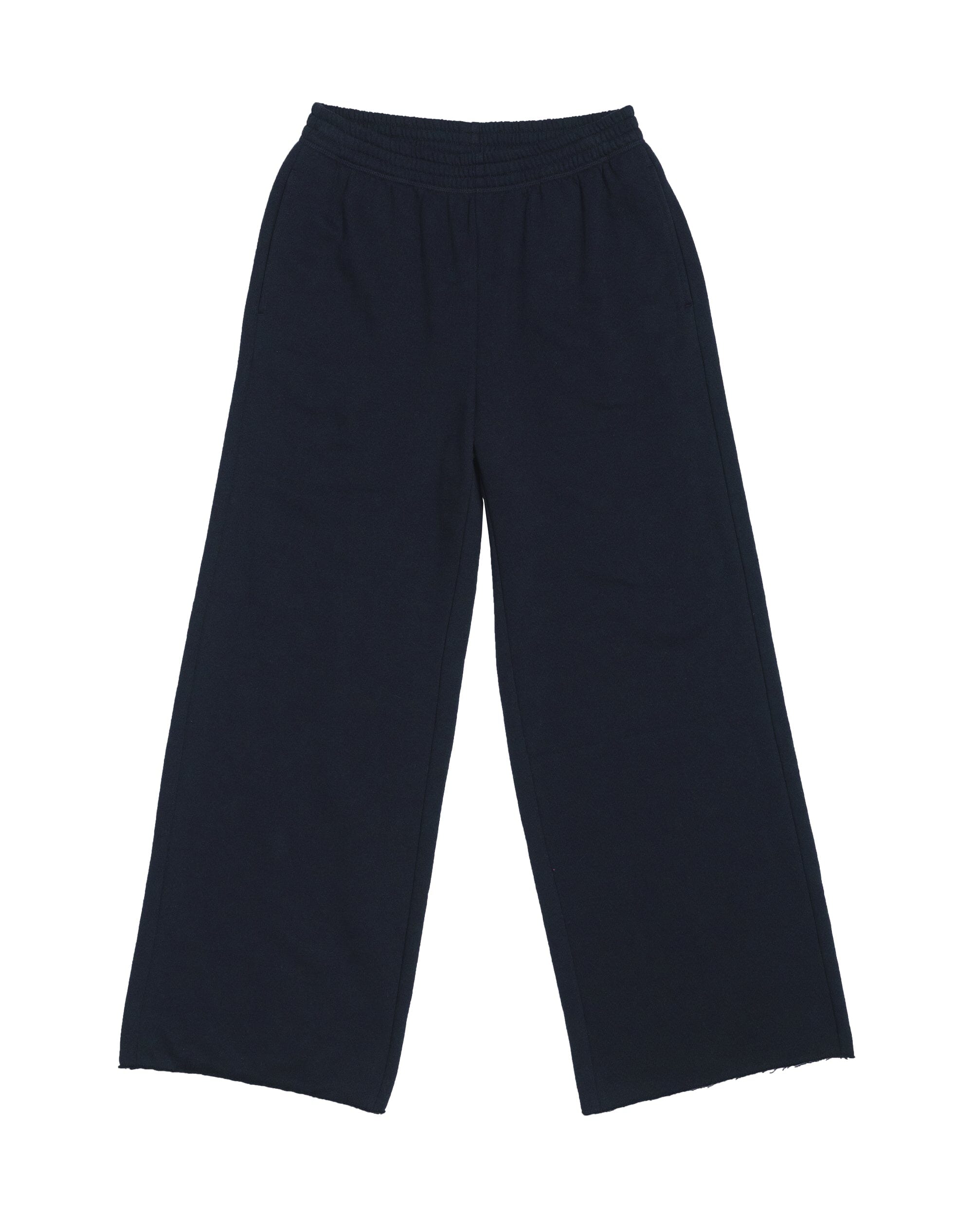 Womens Recycled Fleece Wide Leg Pant - Recycled Fleece - Blue Nights