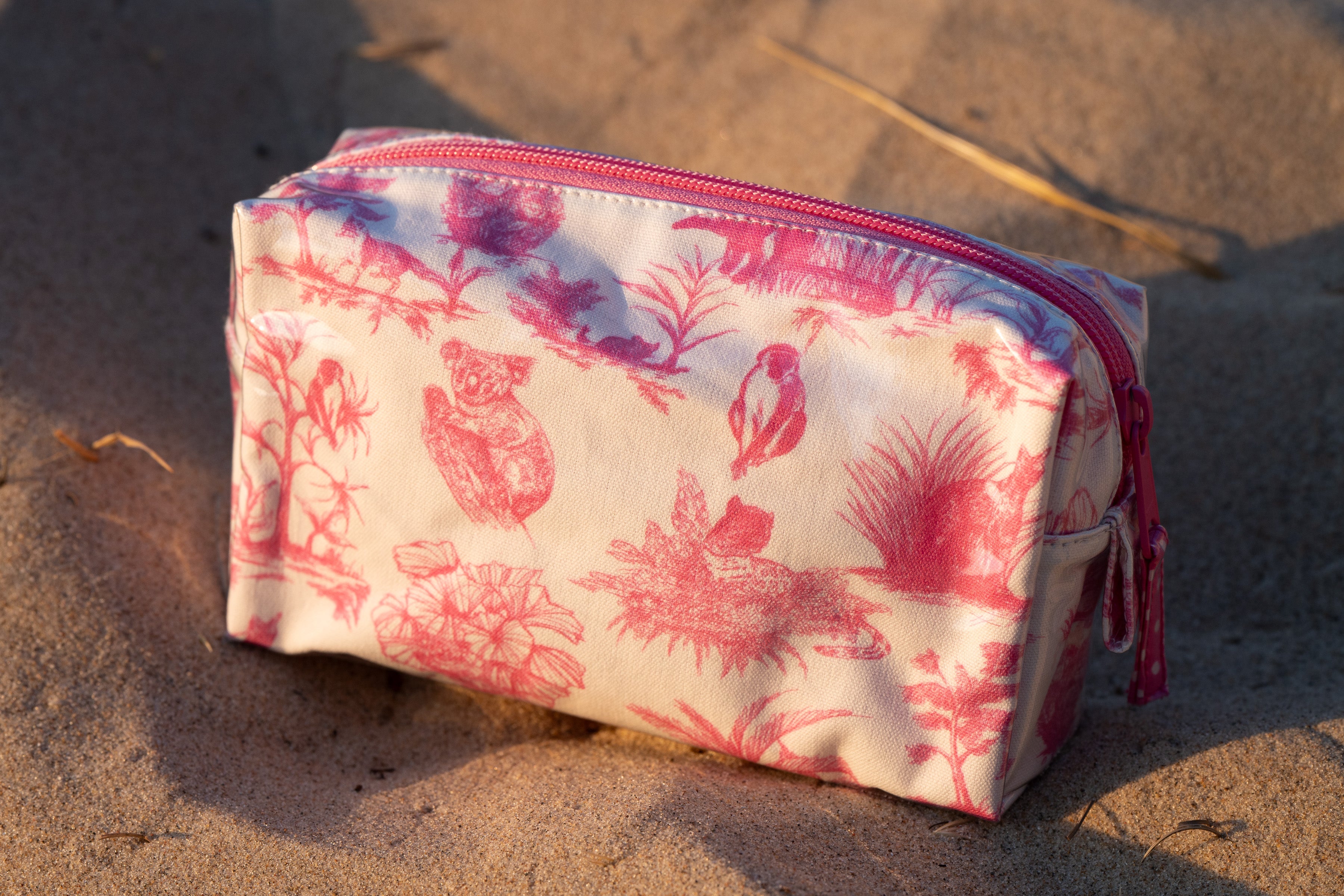 Toile Makeup Bag - Pink