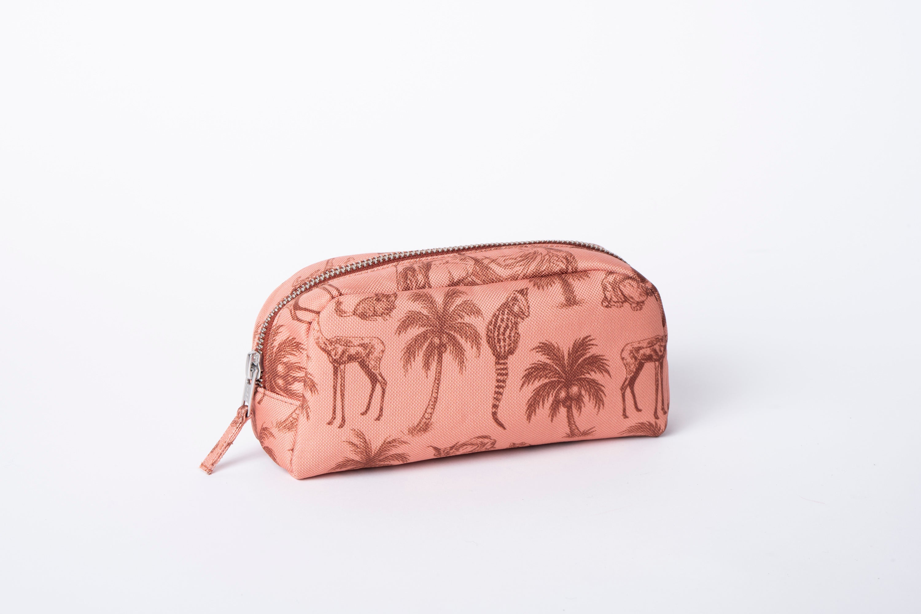 Poly Makeup Bag - Coral Toile