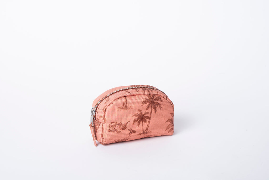 Poly Makeup Bag - Coral Toile