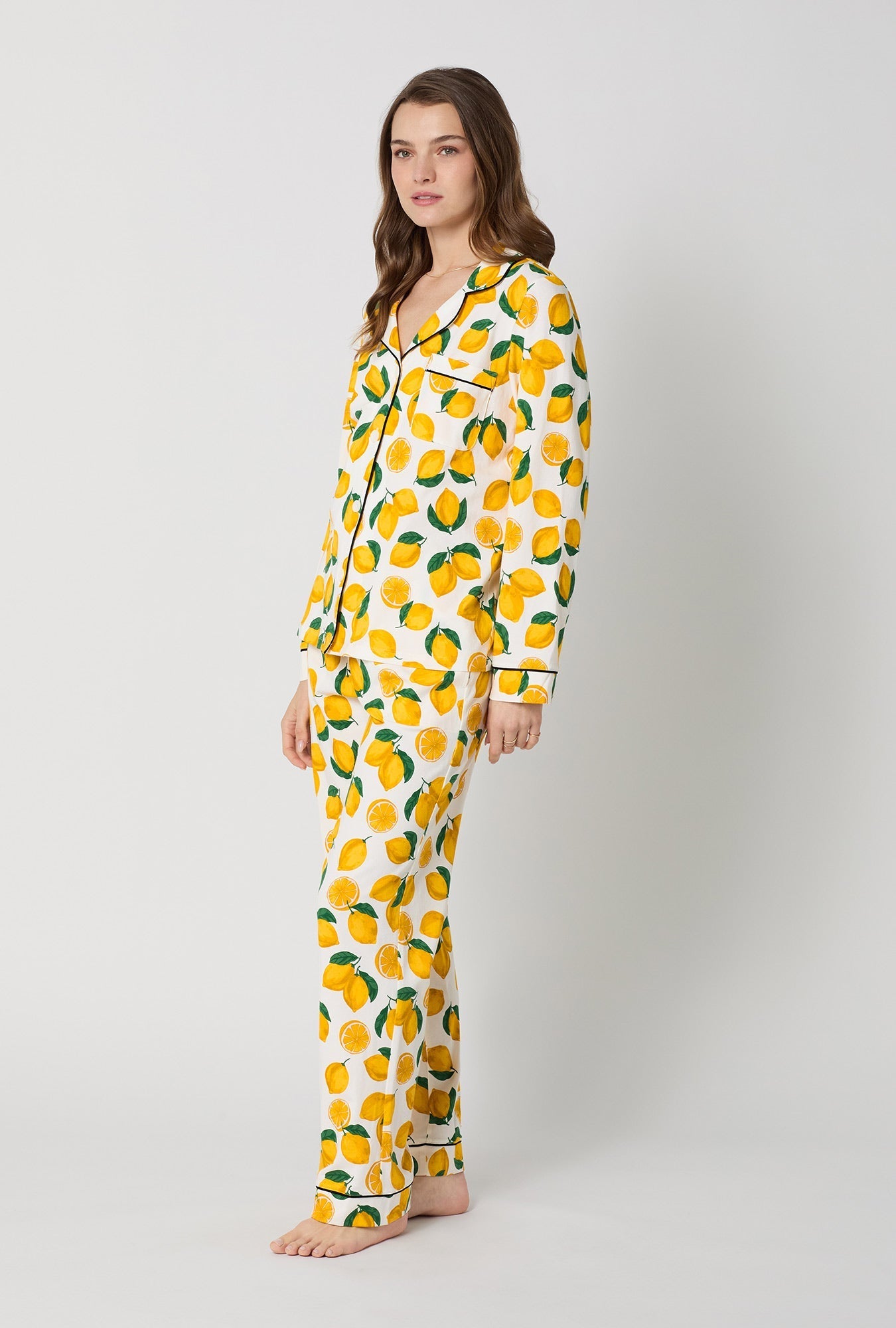 Main Squeeze Long Sleeve Classic Stretch Jersey PJ Set
