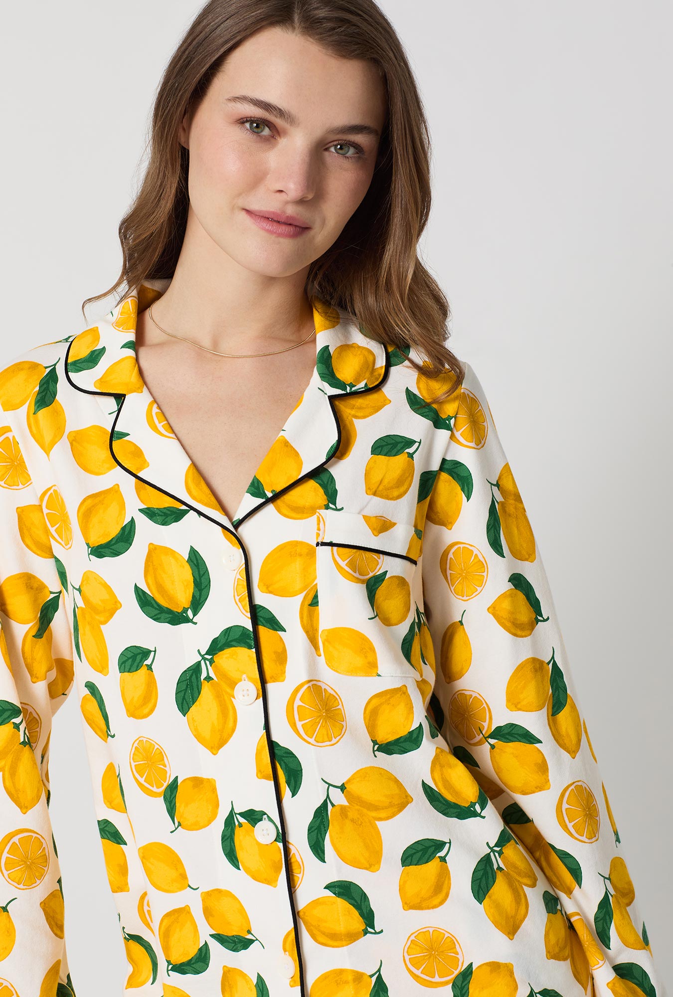 Main Squeeze Long Sleeve Classic Stretch Jersey PJ Set