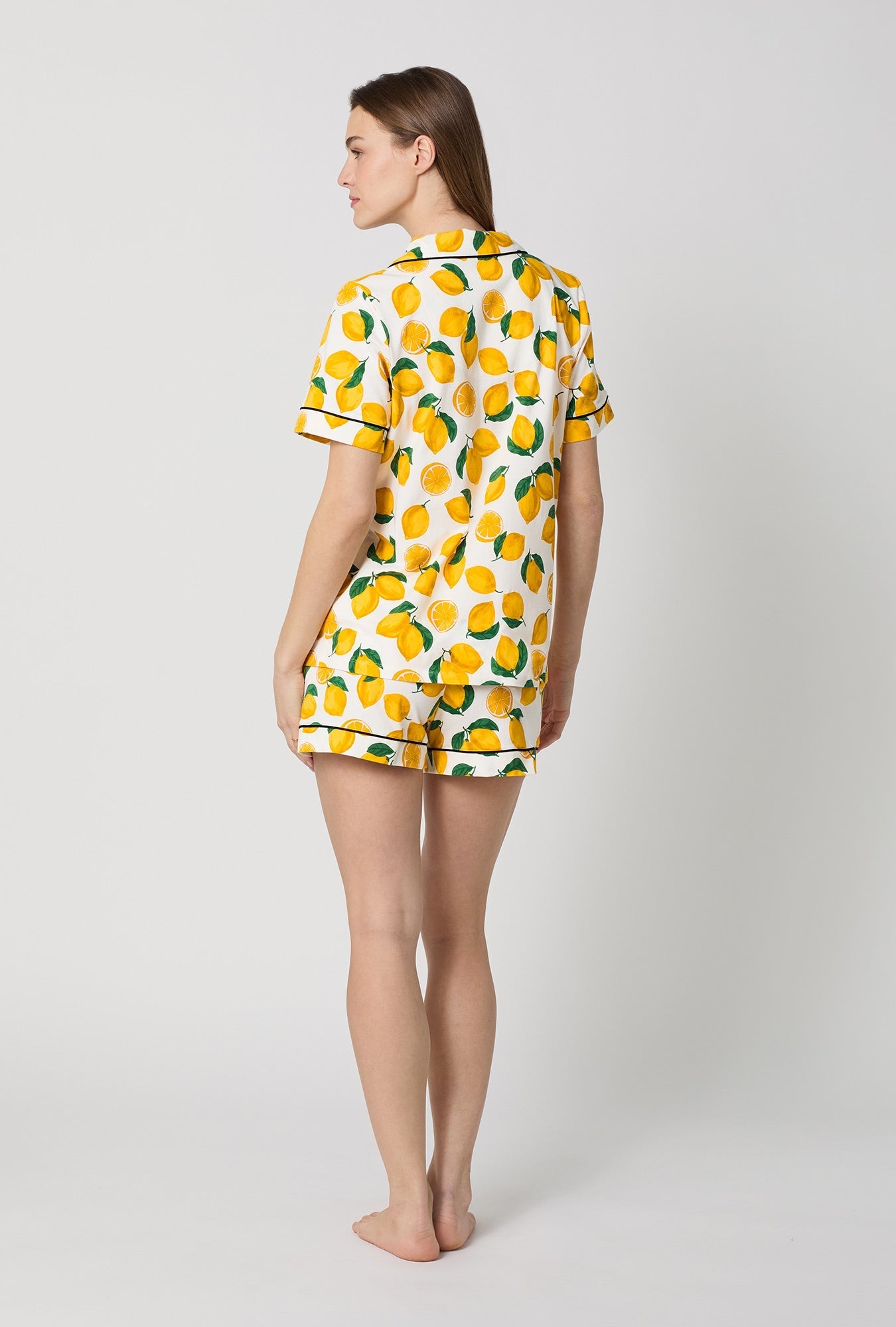 Main Squeeze Short Sleeve Classic Shorty Stretch Jersey PJ Set