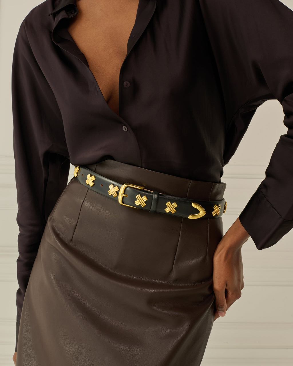 X Studded Belt
