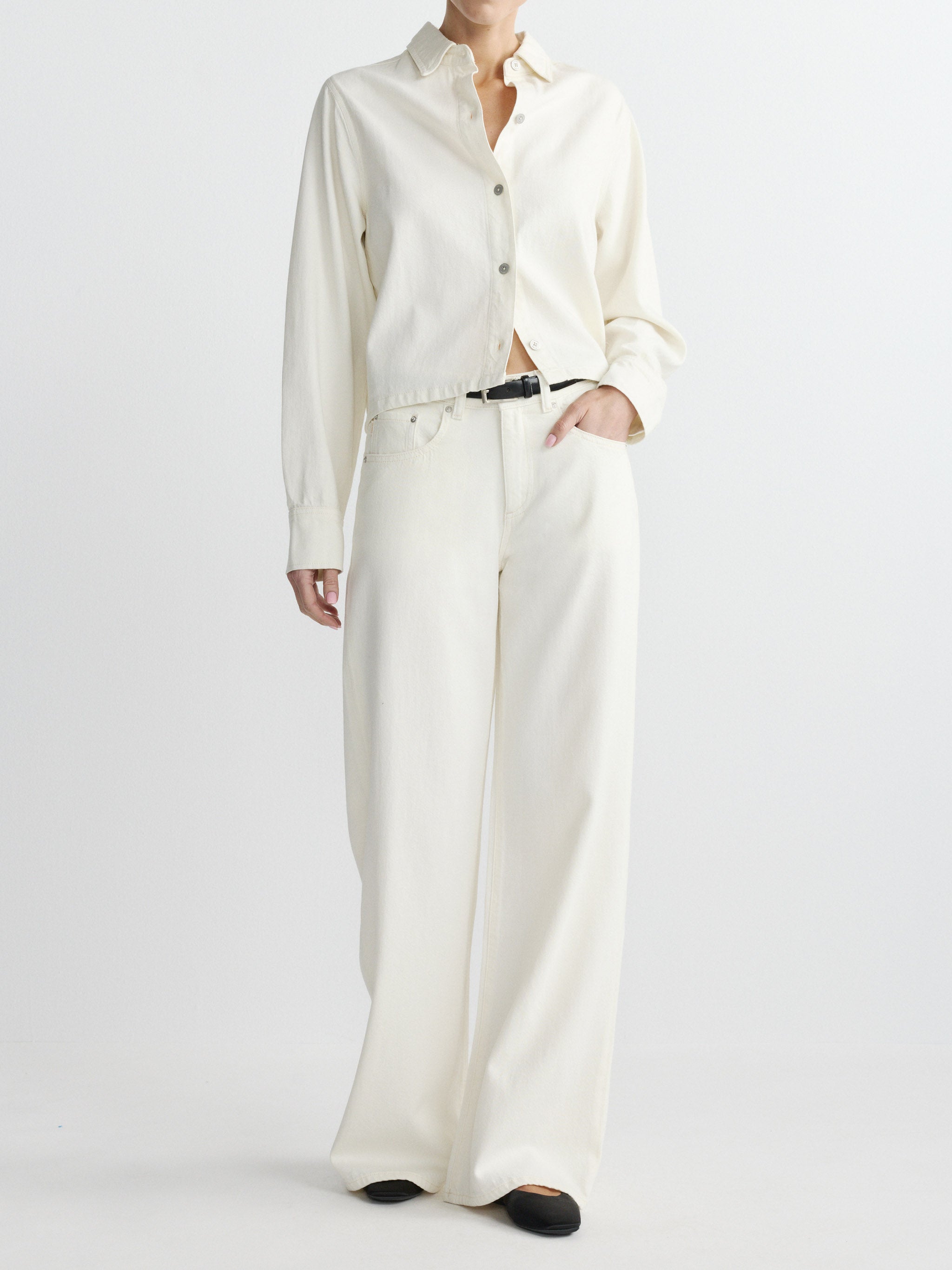 Montauk Shirt Long Sleeve | Eggshell