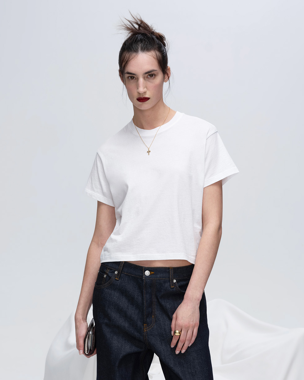 Classic Jersey Boy Tee - White