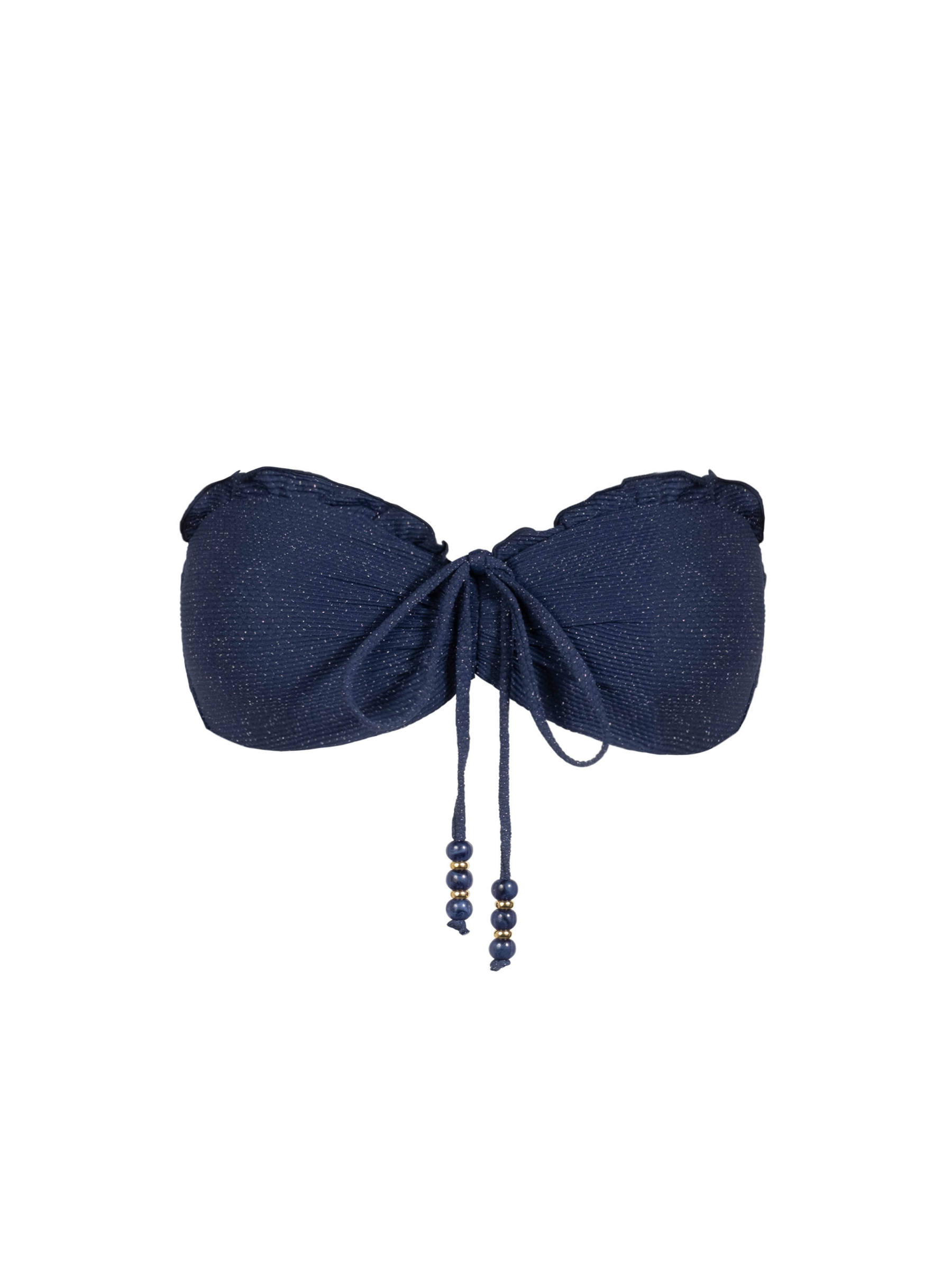 Alexis Top In Marine Blue Metallic