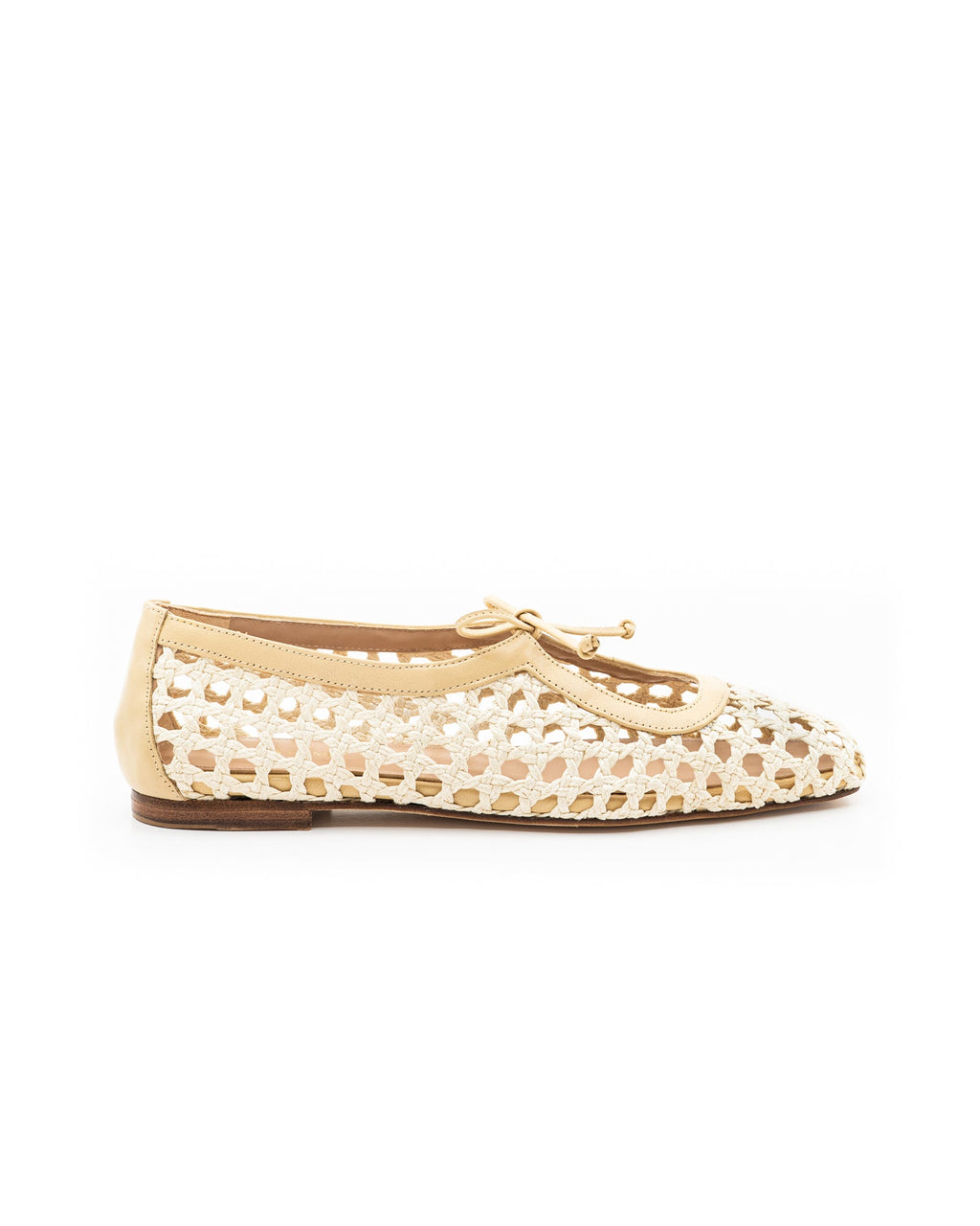 Amelia Natural Raffia Ballerina