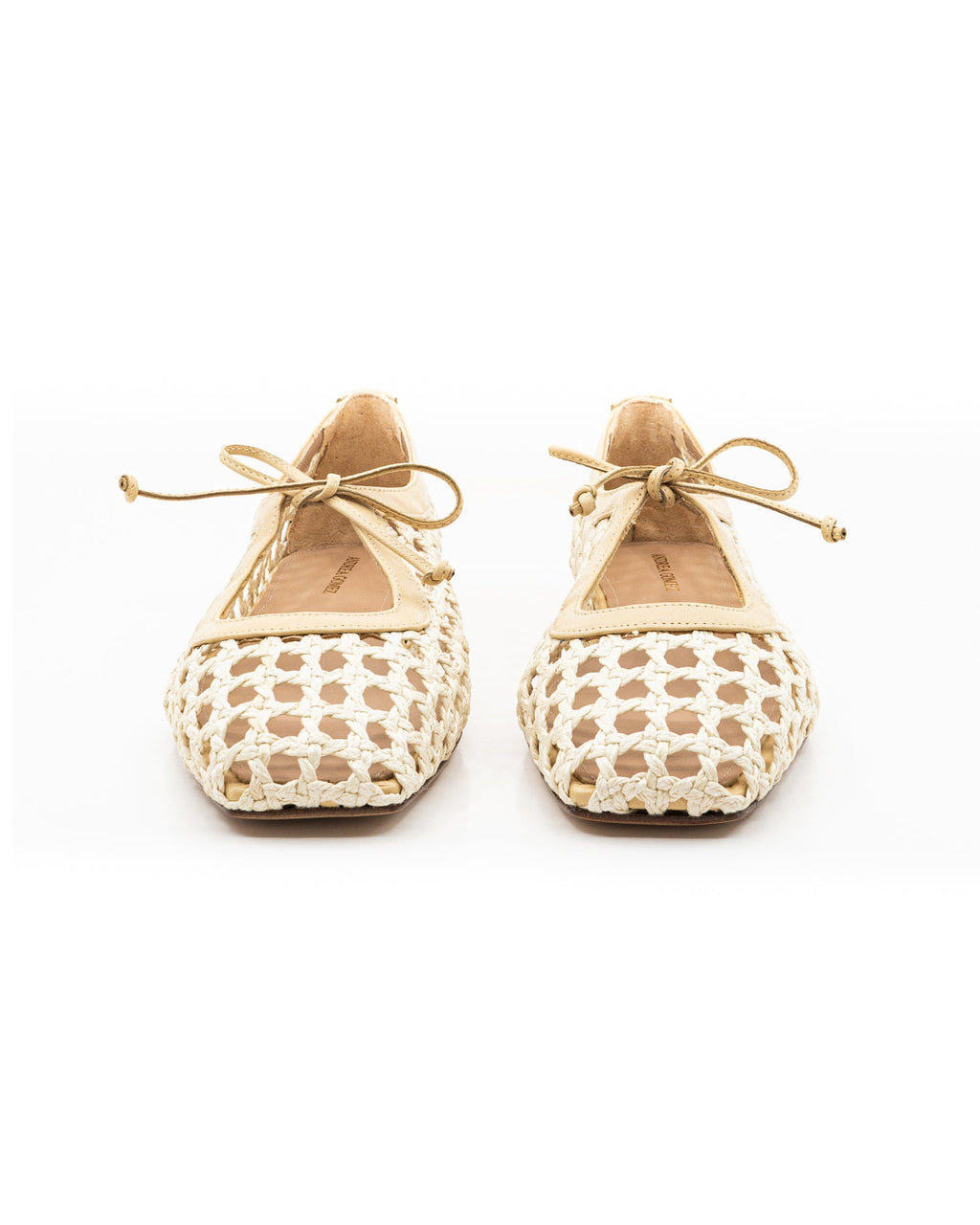 Amelia Natural Raffia Ballerina
