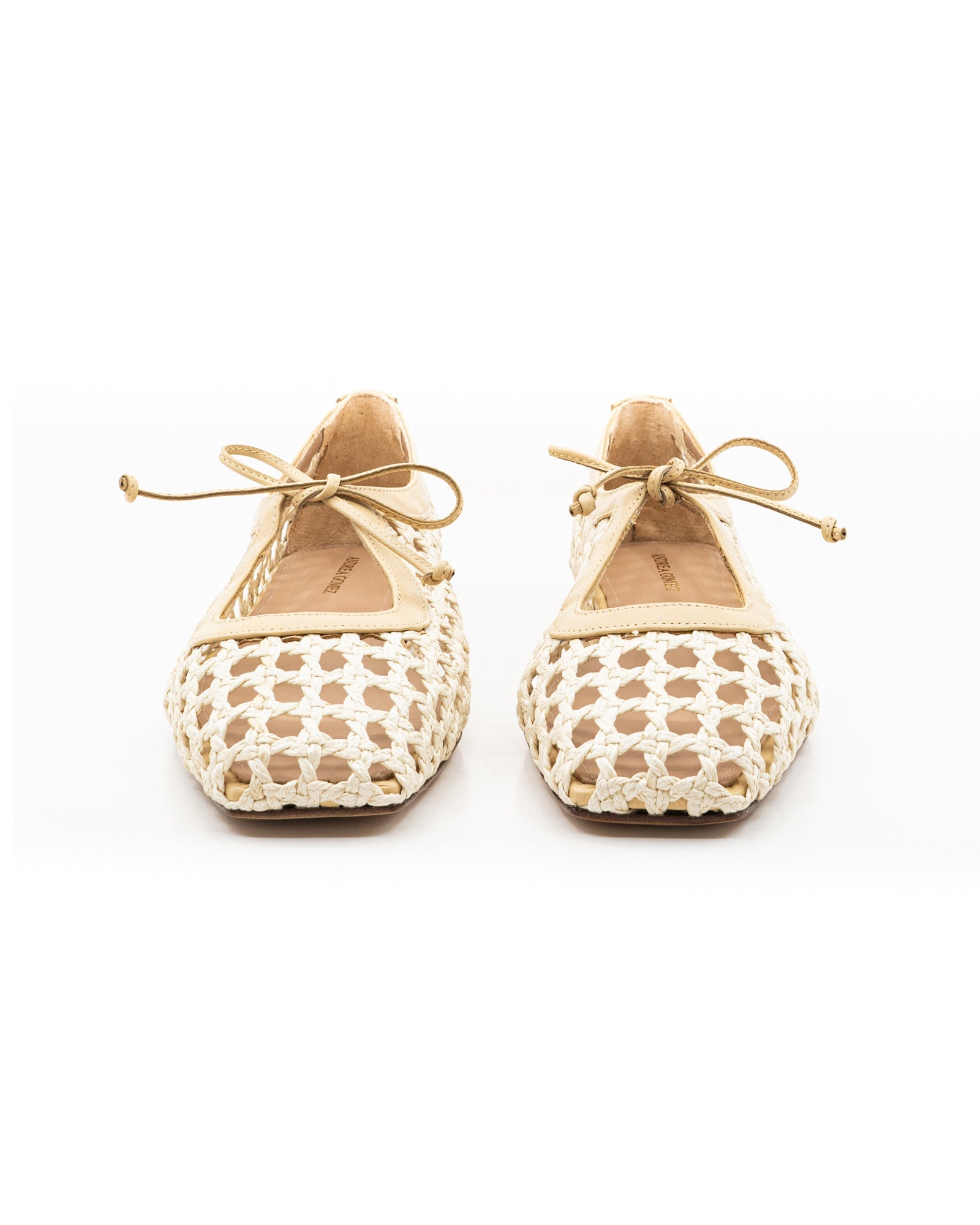 Amelia Natural Raffia Ballerina