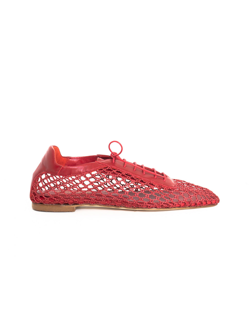 Antonia Red Mesh Oxford