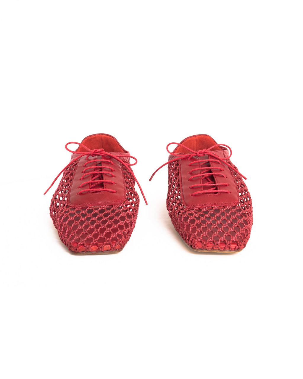 Antonia Red Mesh Oxford