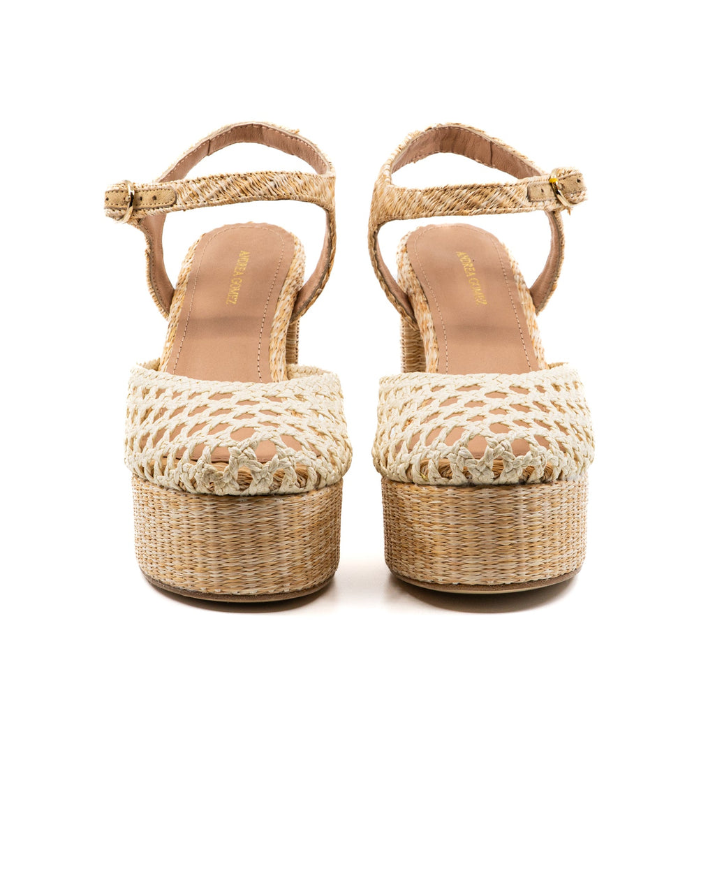 Beatriz Natural Raffia Platform