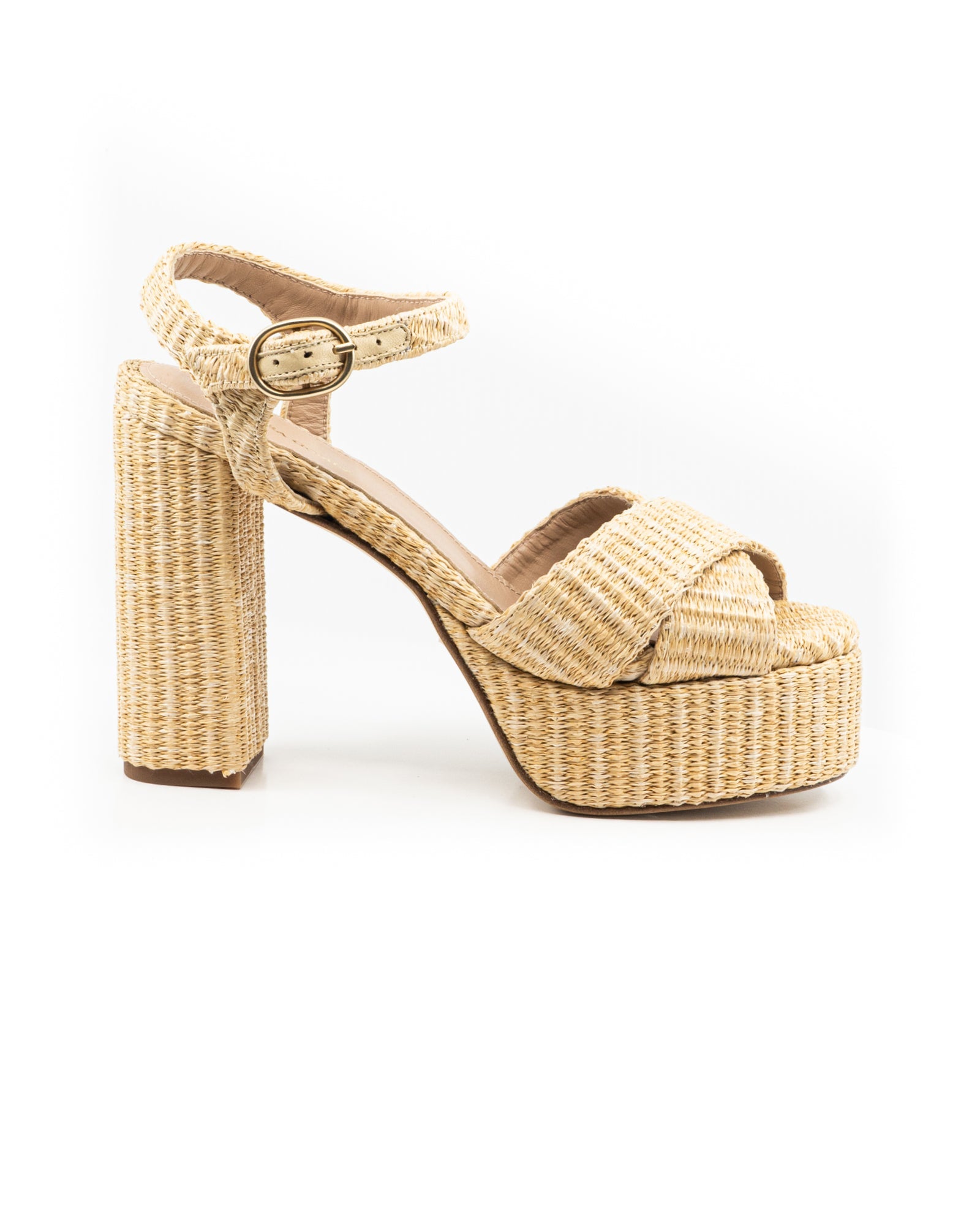 Bella Natural Raffia Platform