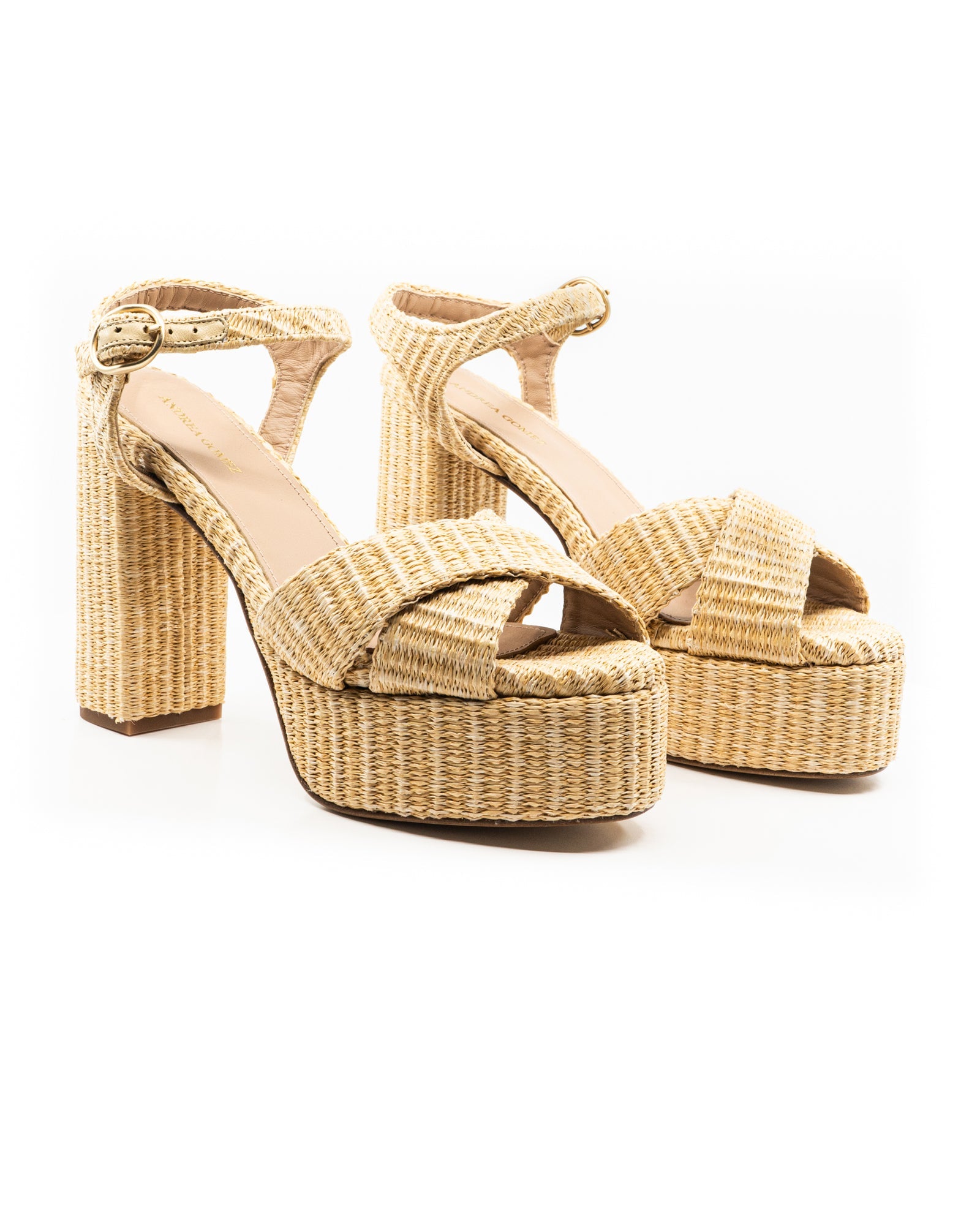 Bella Natural Raffia Platform