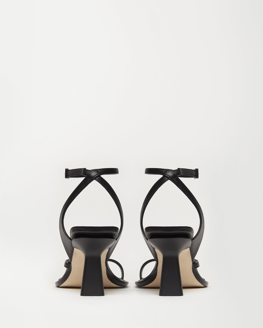 Castrise Mid-Heel Sandal in Black