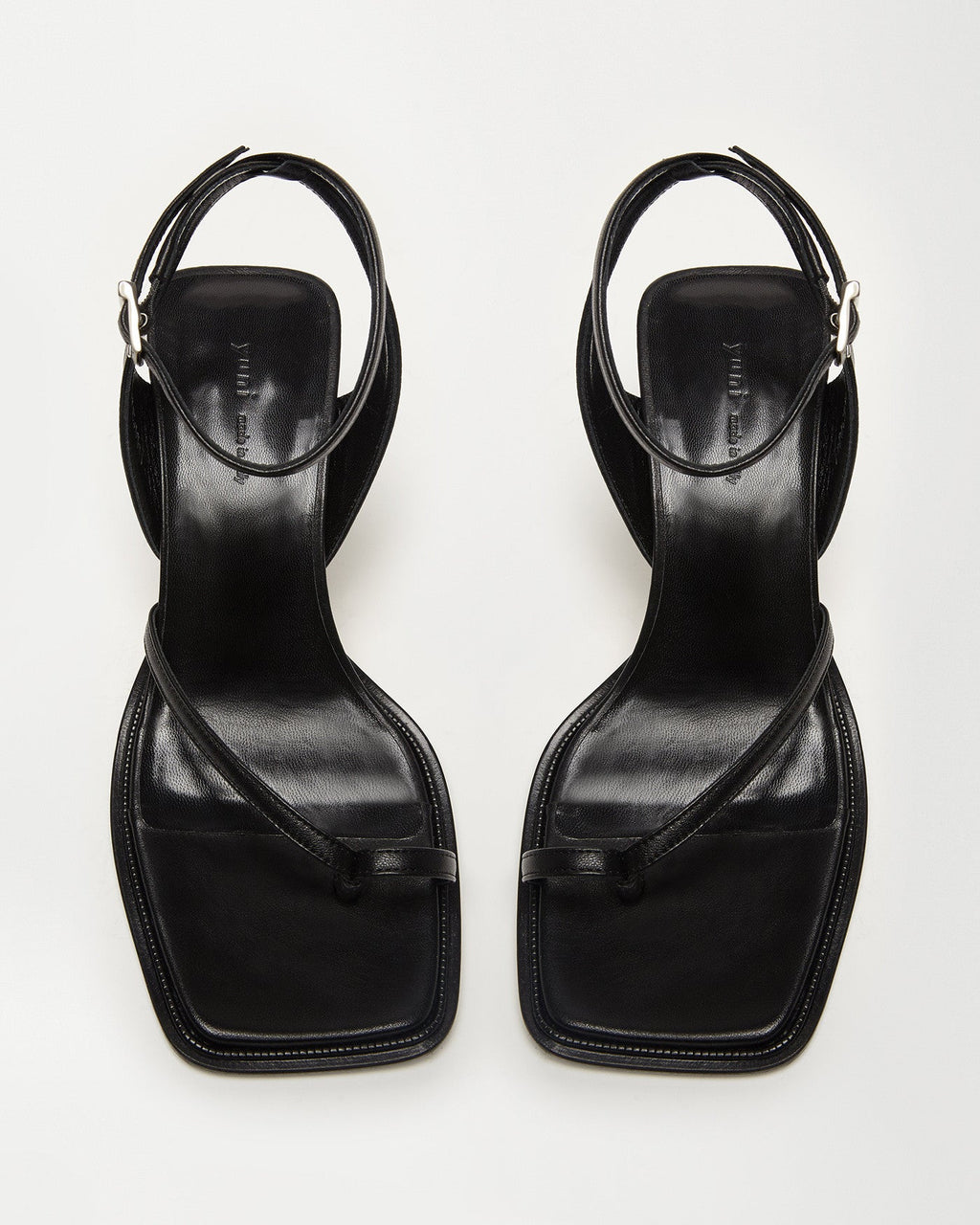 Castrise Mid-Heel Sandal in Black