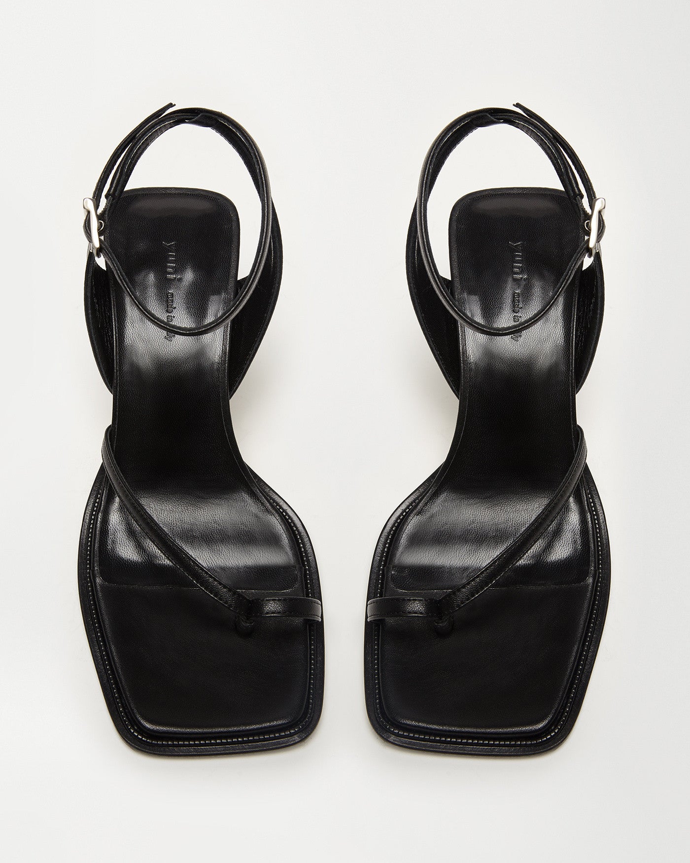 Castrise Mid-Heel Sandal in Black