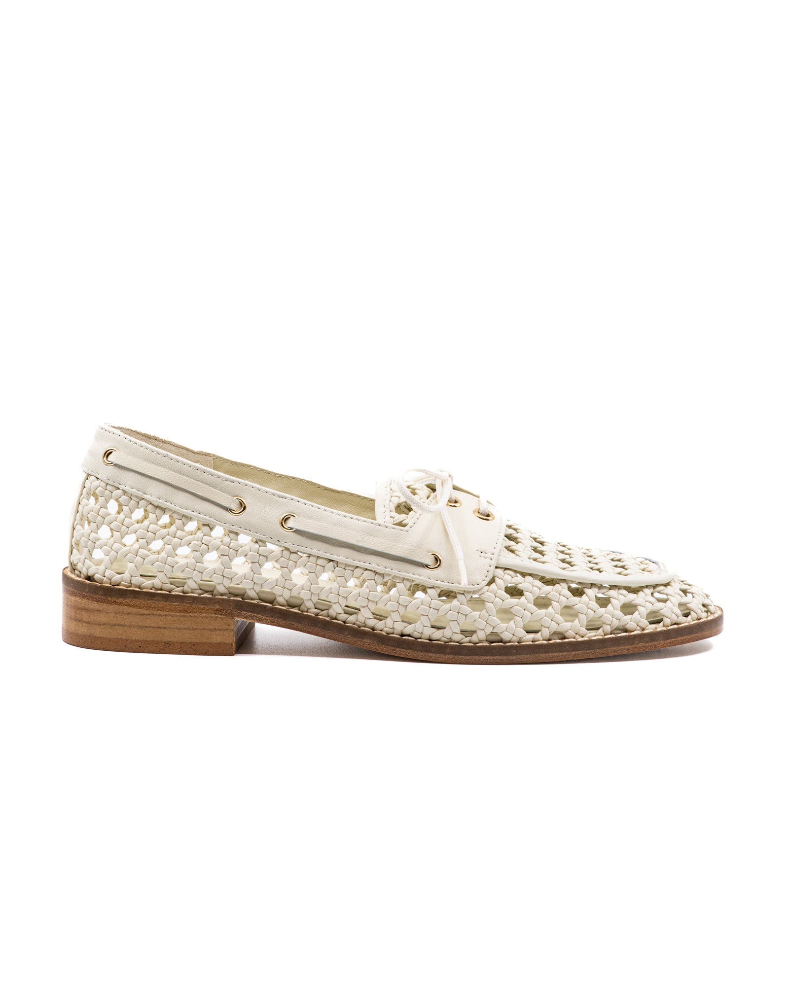 Carla White Leather Loafer