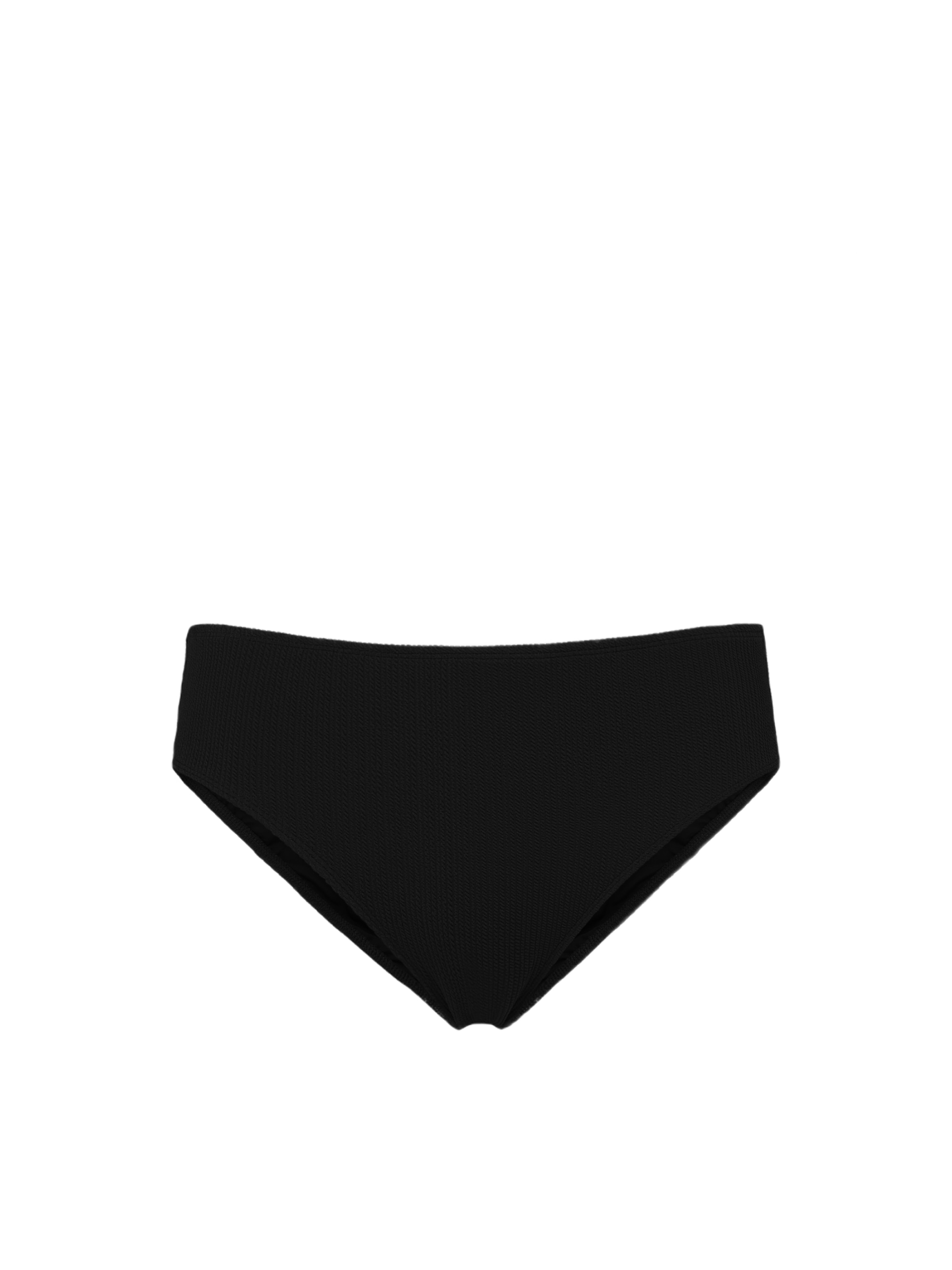 Classic Midrise Bottom In Black Texture