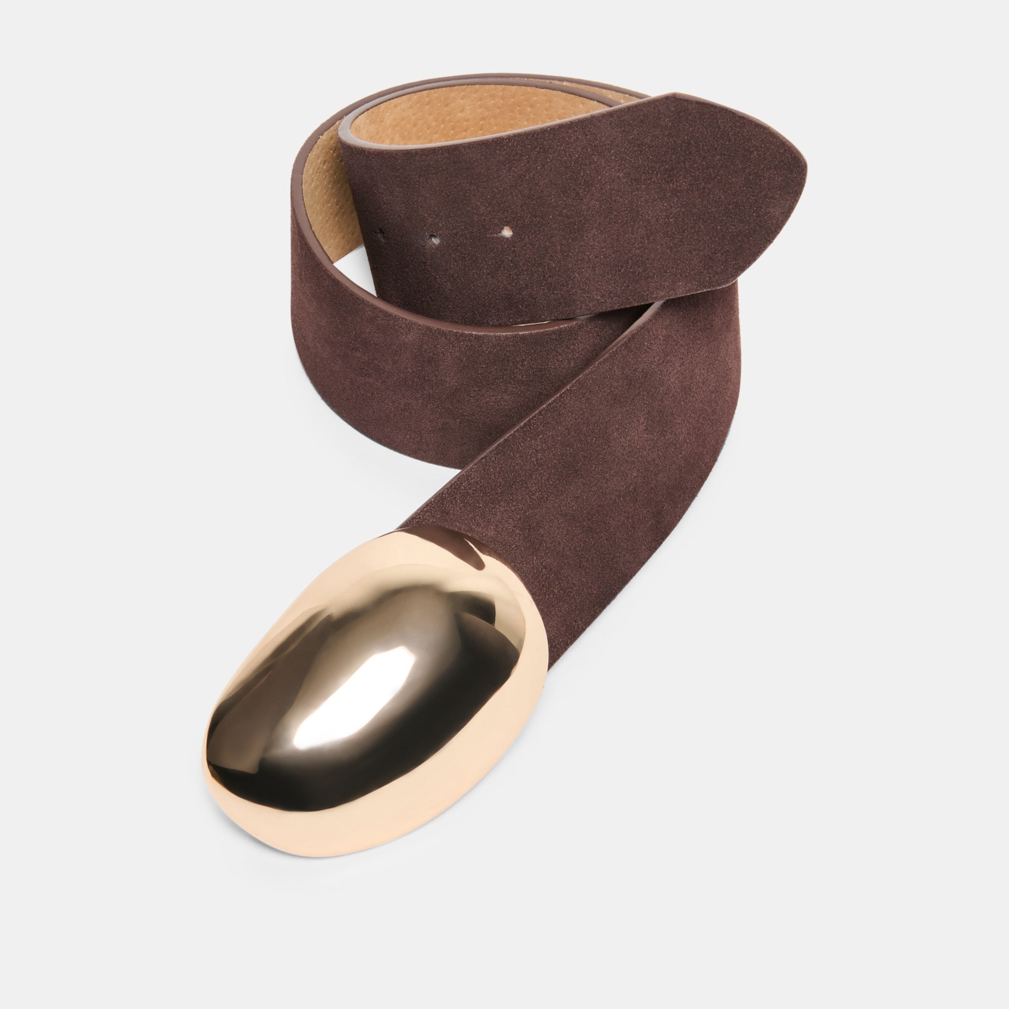 BUBBLE BUCKLE BELT MAHOGANY GOLD