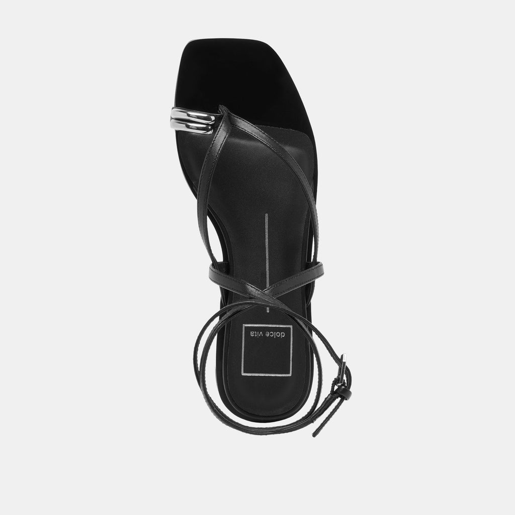 TYRICE SANDALS BLACK LEATHER