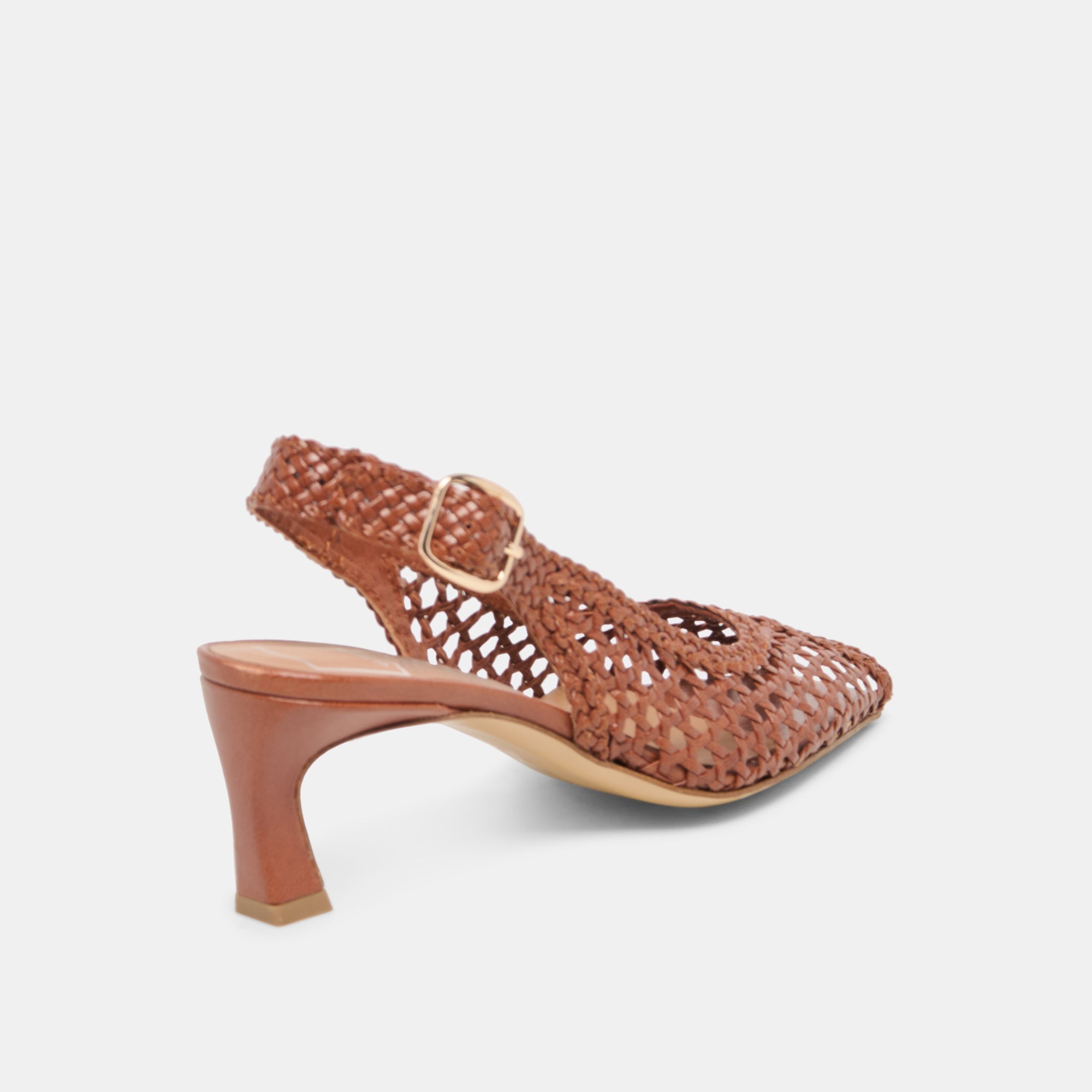 REMLA HEEL TAN WOVEN LEATHER