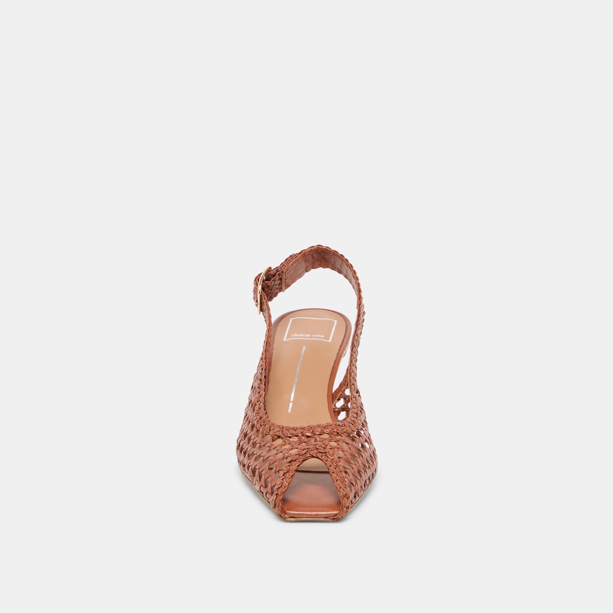 REMLA HEEL TAN WOVEN LEATHER