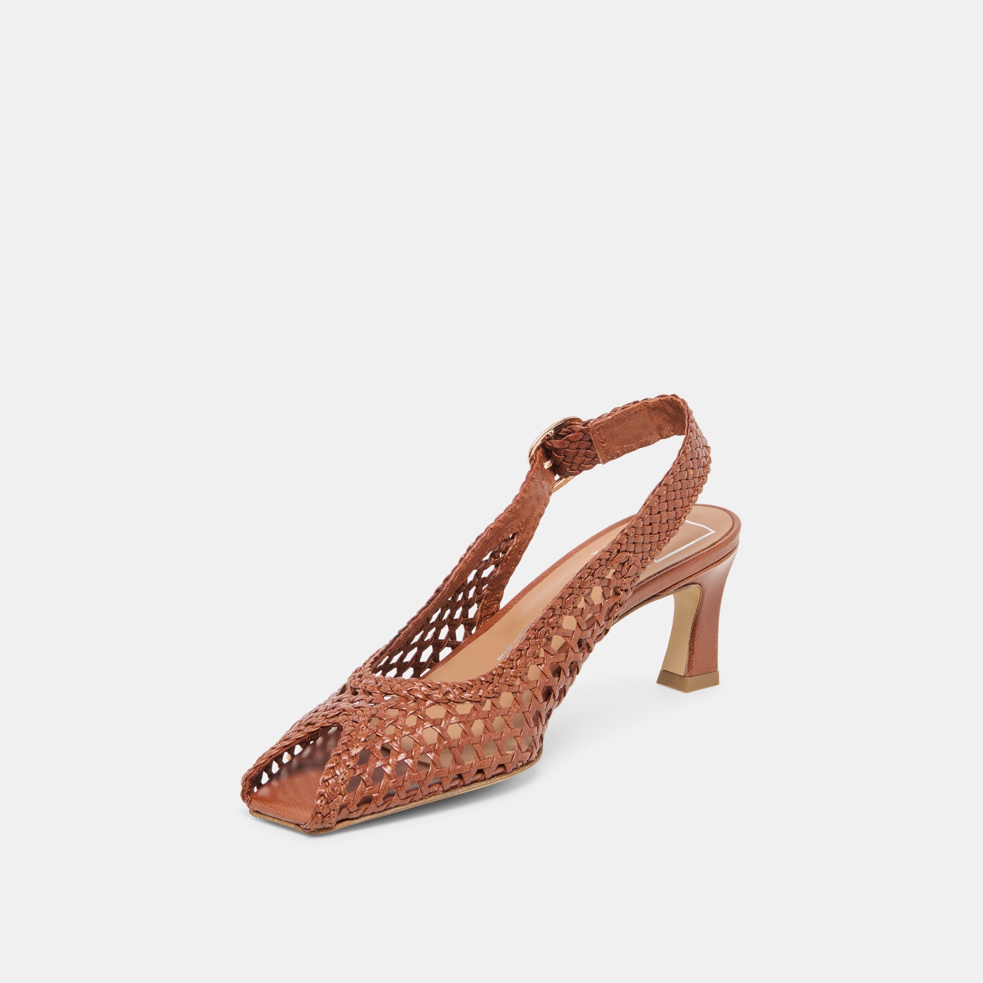 REMLA HEEL TAN WOVEN LEATHER