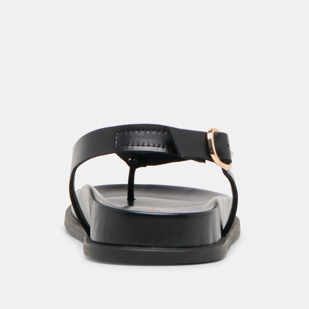 JONY SANDALS BLACK LEATHER