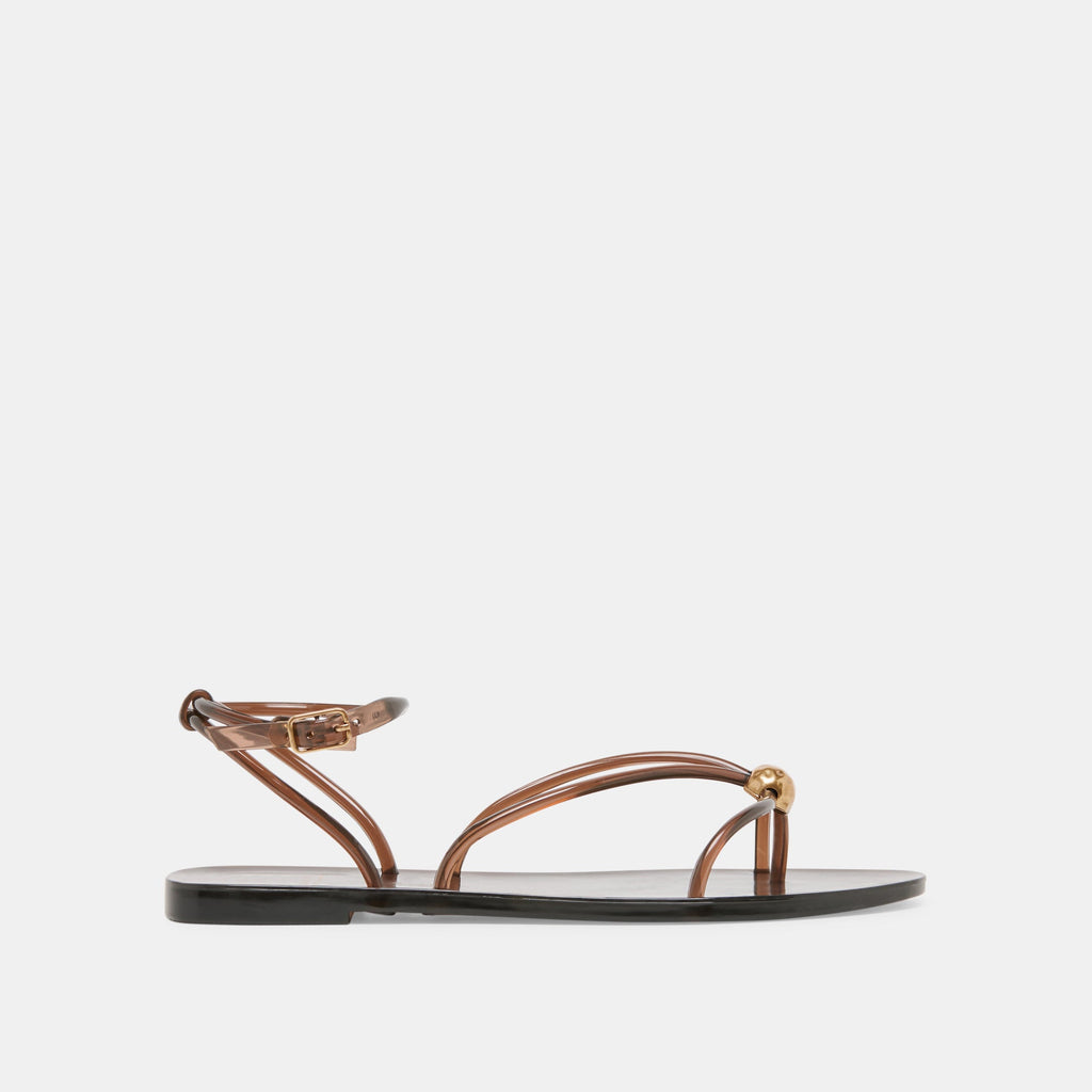 KENLEY VINYL SANDALS CHOCOLATE JELLY