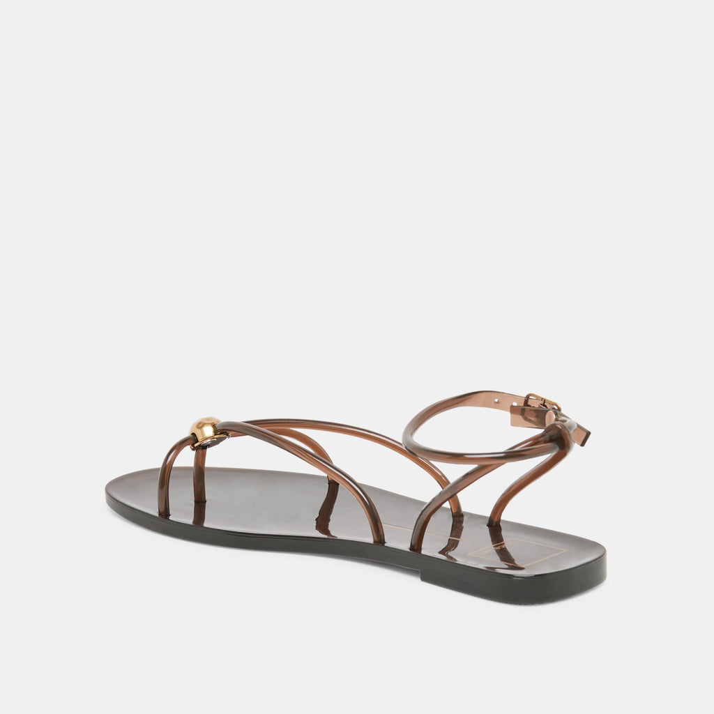 KENLEY VINYL SANDALS CHOCOLATE JELLY