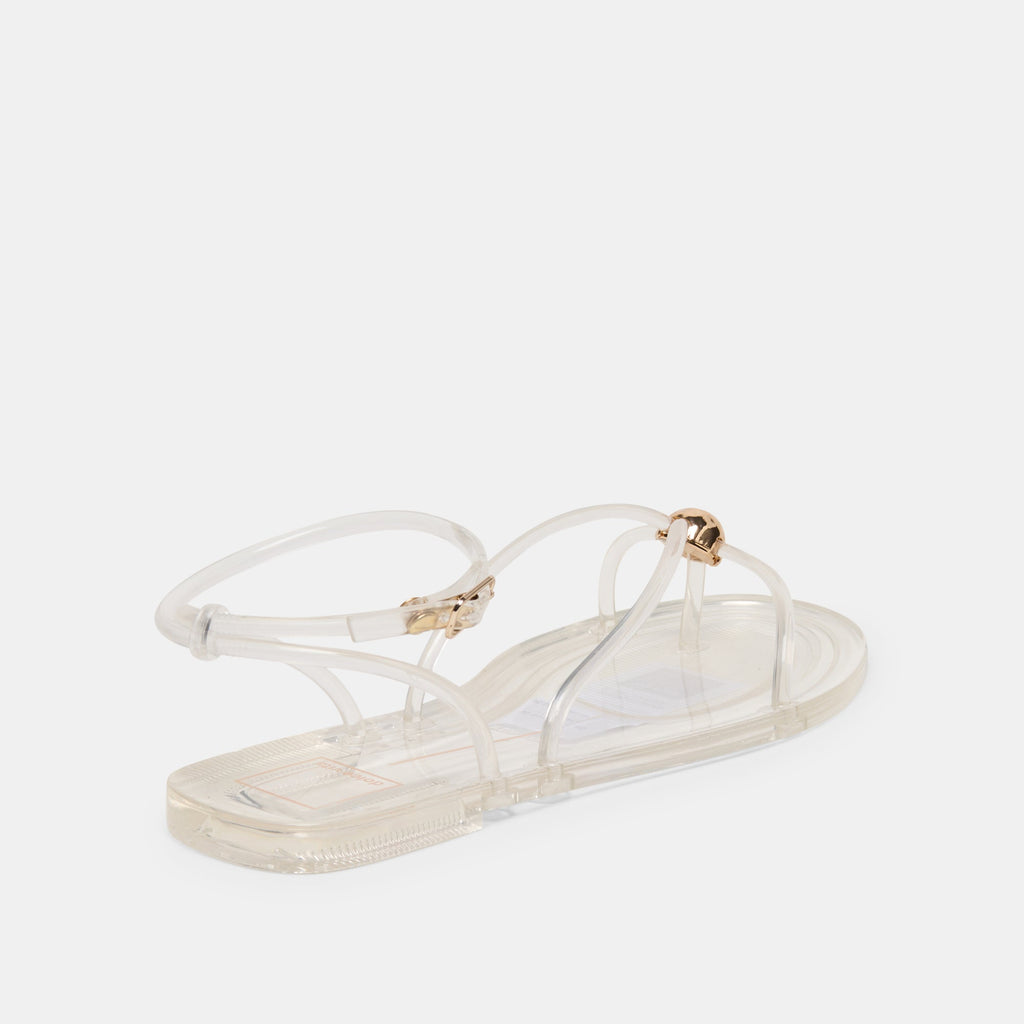 KENLEY VINYL SANDALS CRYSTAL JELLY