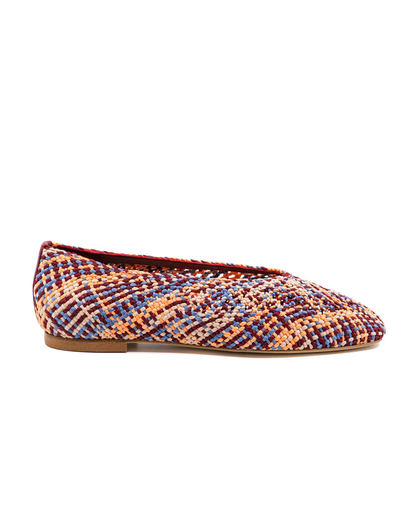 Dalia Woven Multi Fabric Ballerina