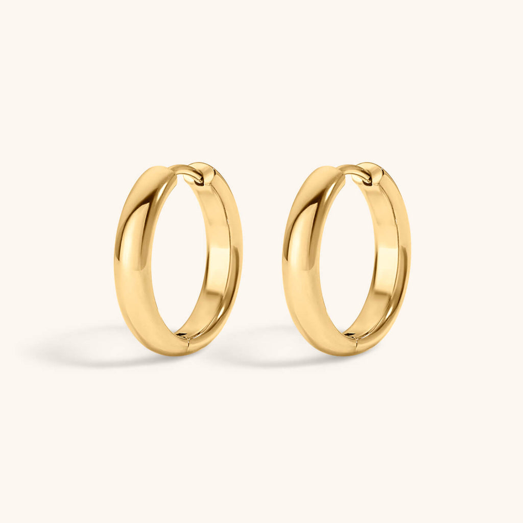 Bold Hoops, 14mm