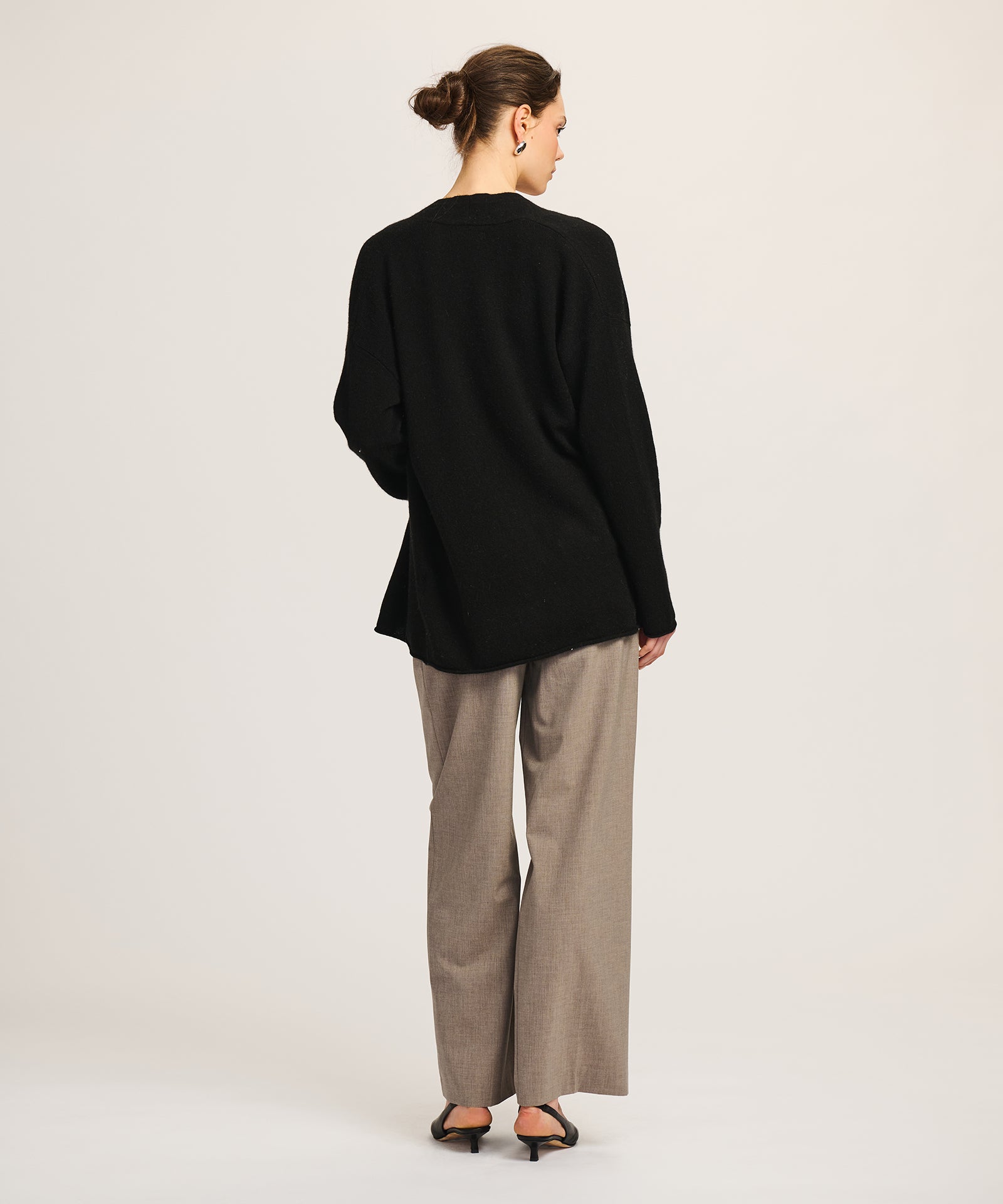 Lightweight Cashmere Open Front Cardigan