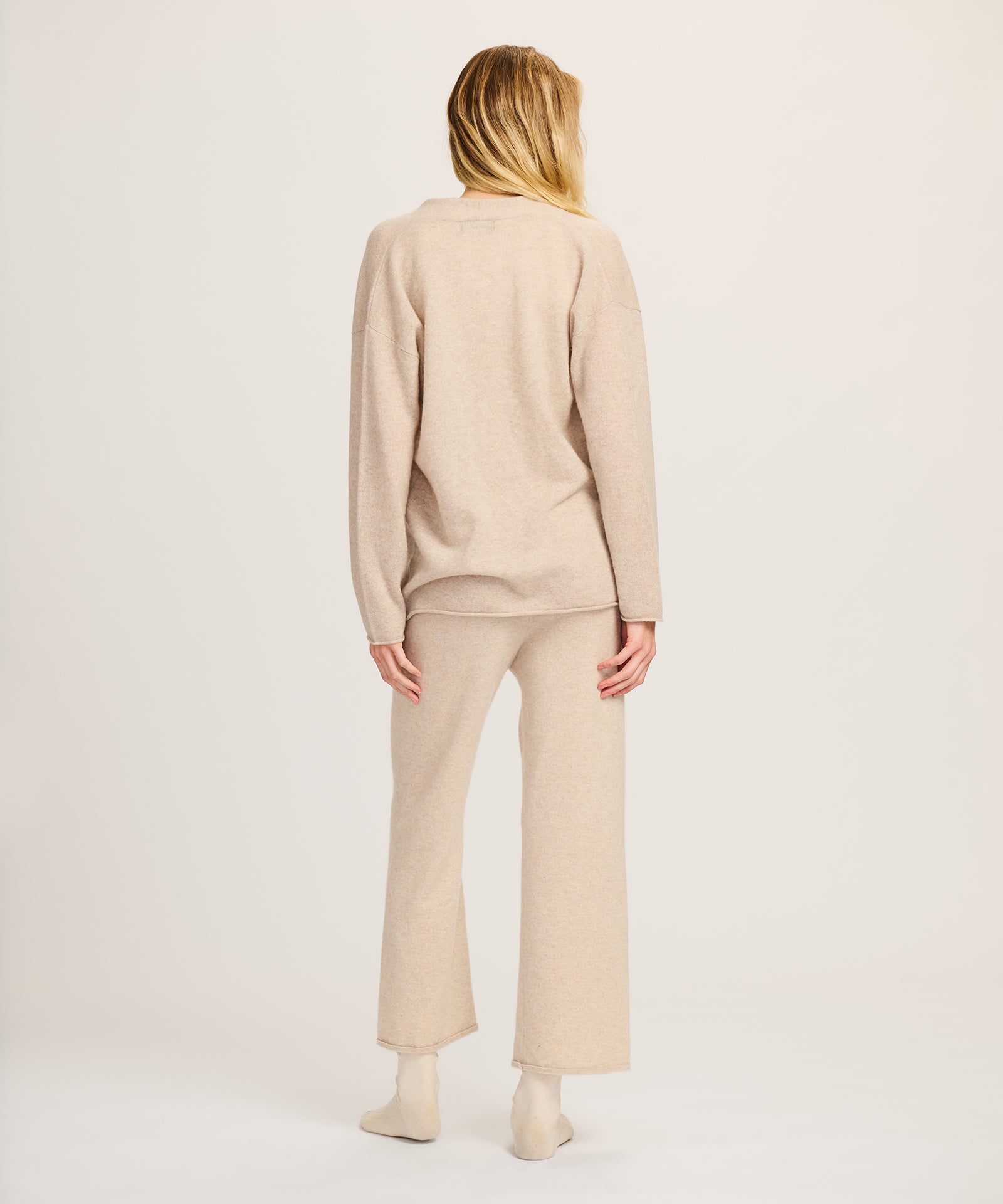Lightweight Cashmere Open Front Cardigan