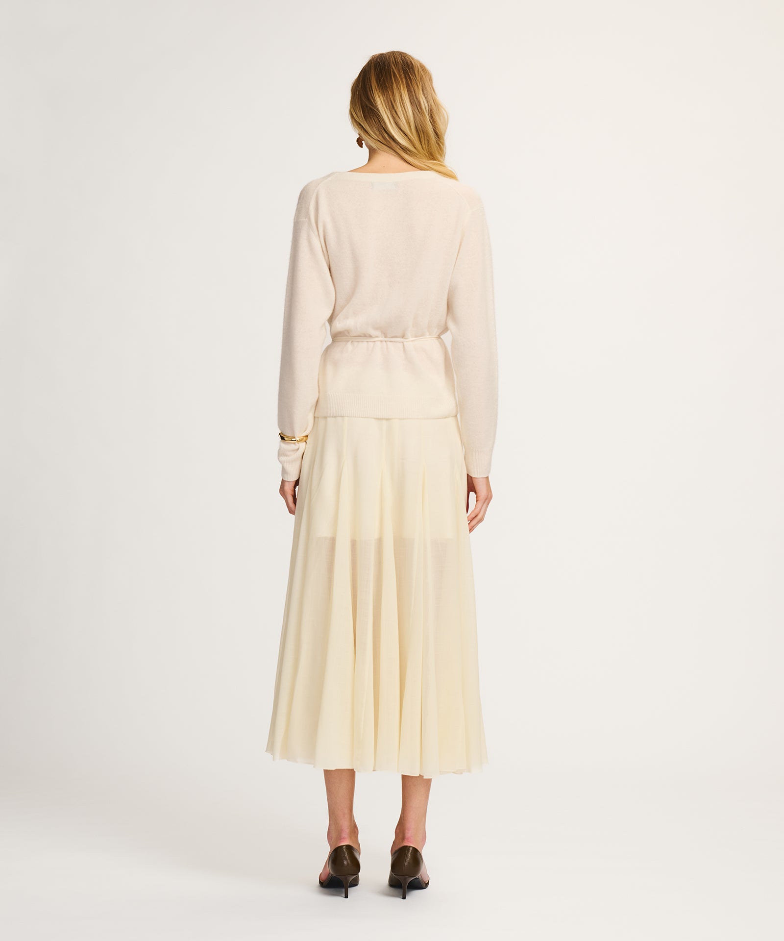 Lightweight Cashmere Wrap Top