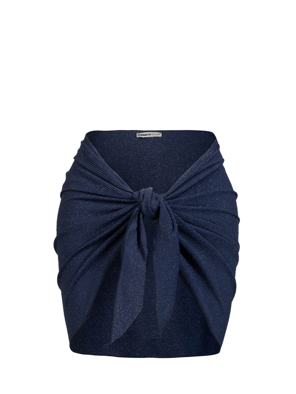 Liv Sarong In Marine Blue Metallic