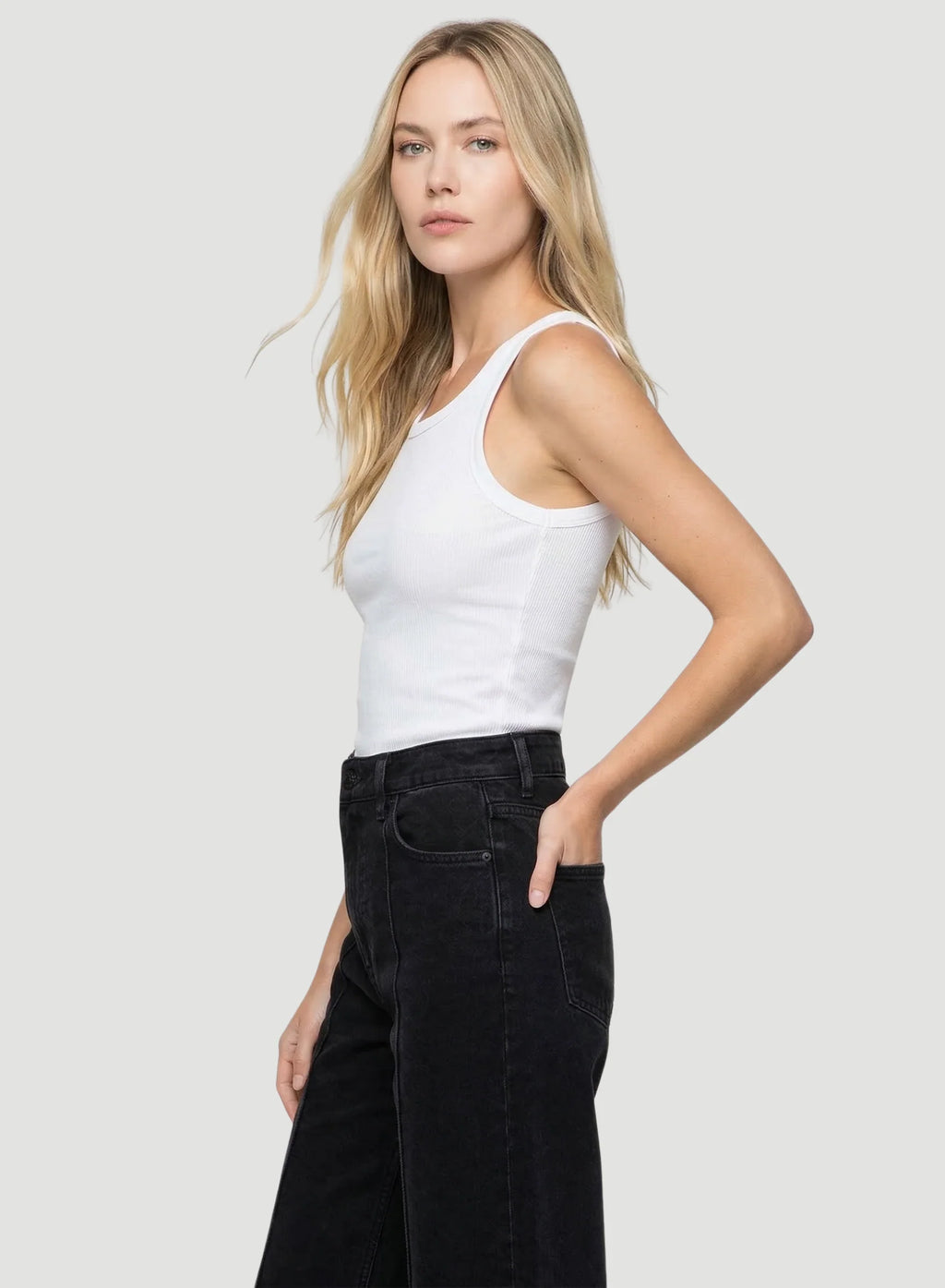 Lyocell Cotton Baby Rib Tank