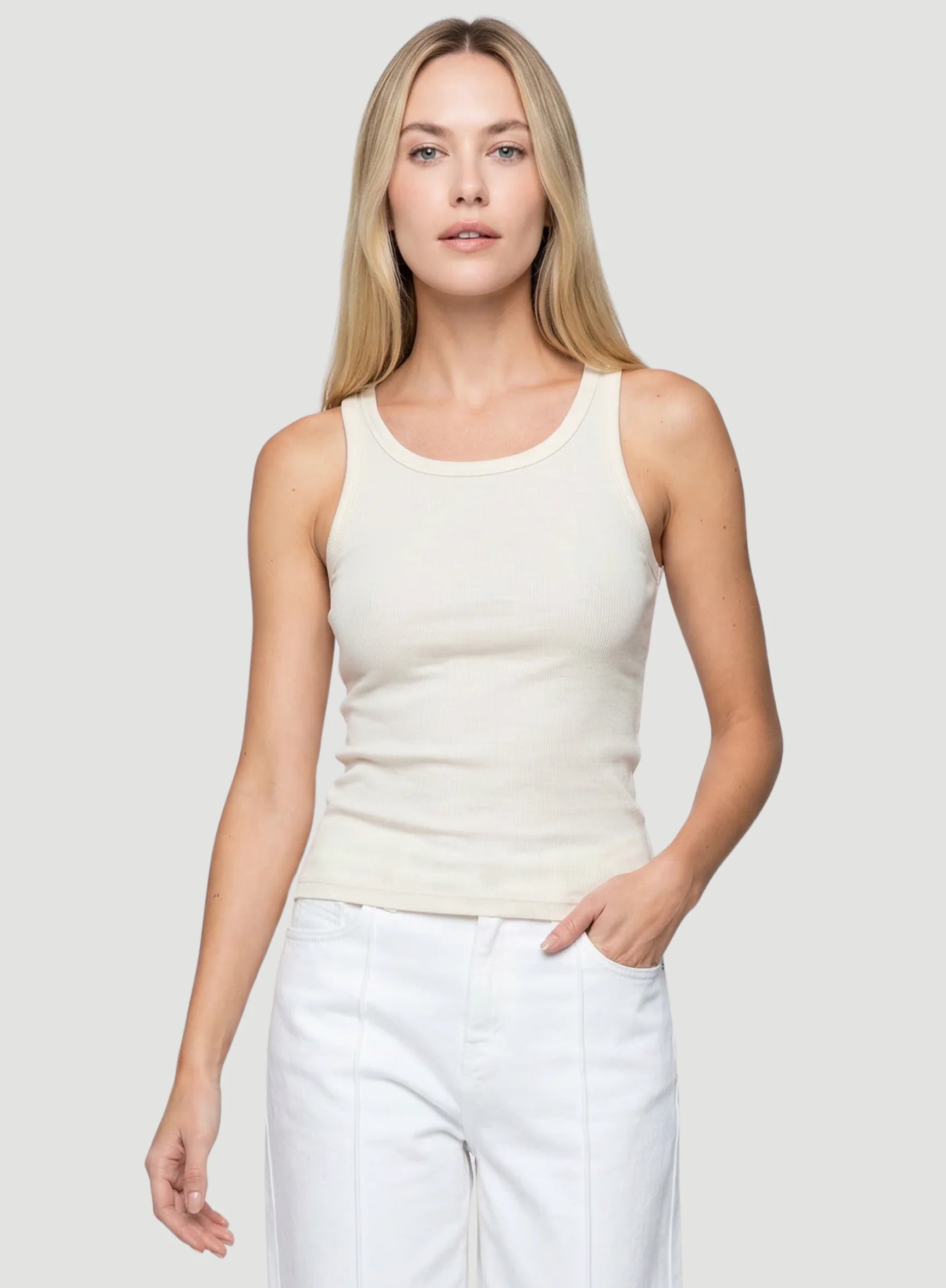 Lyocell Cotton Baby Rib Tank