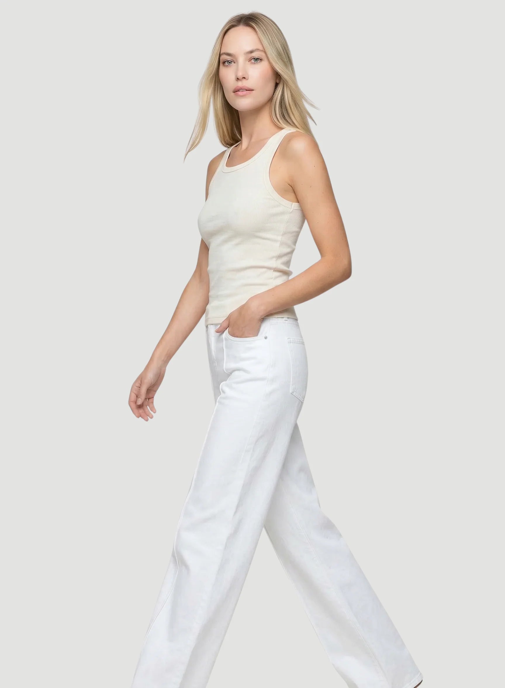 Lyocell Cotton Baby Rib Tank
