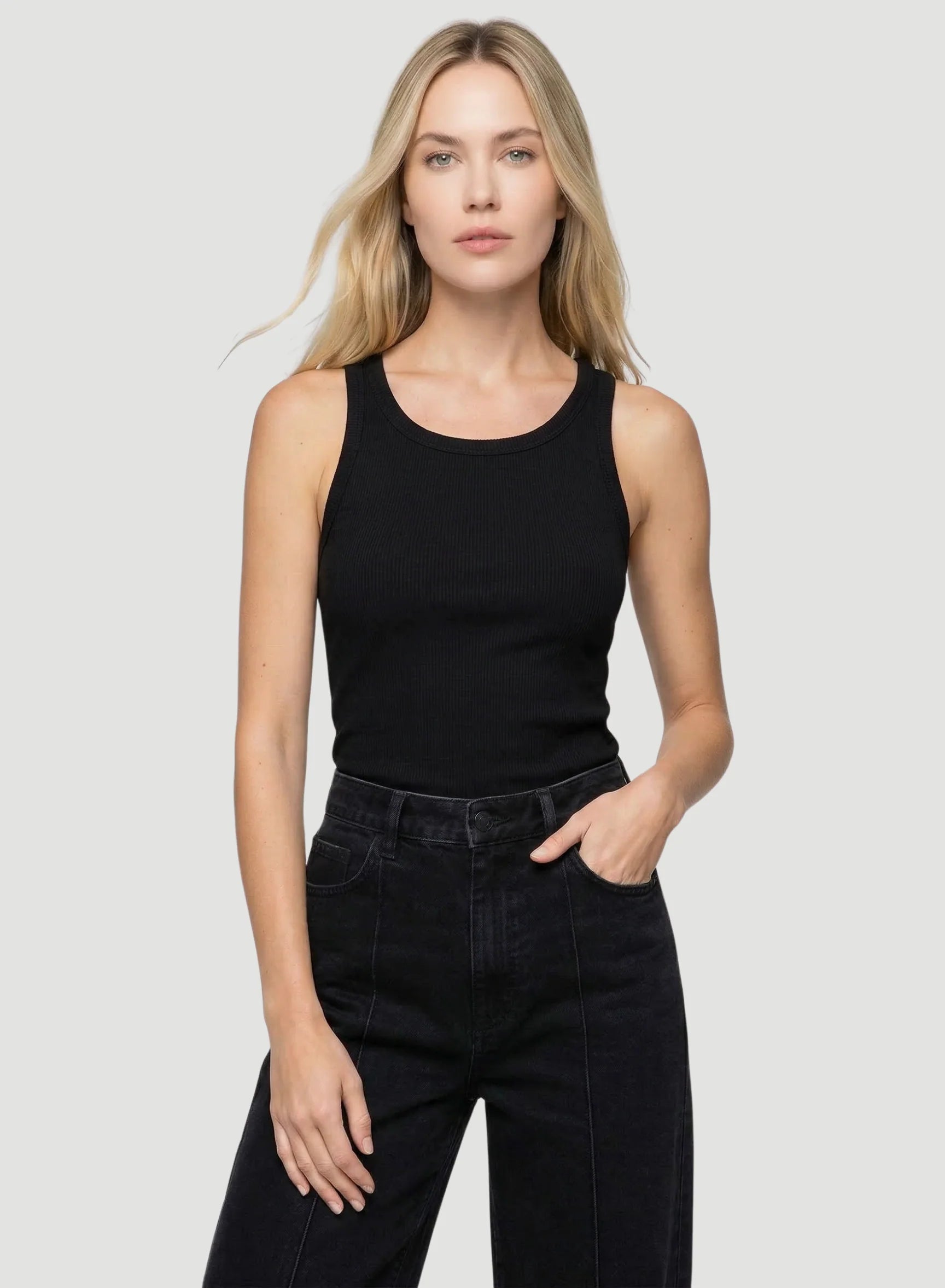 Lyocell Cotton Baby Rib Tank