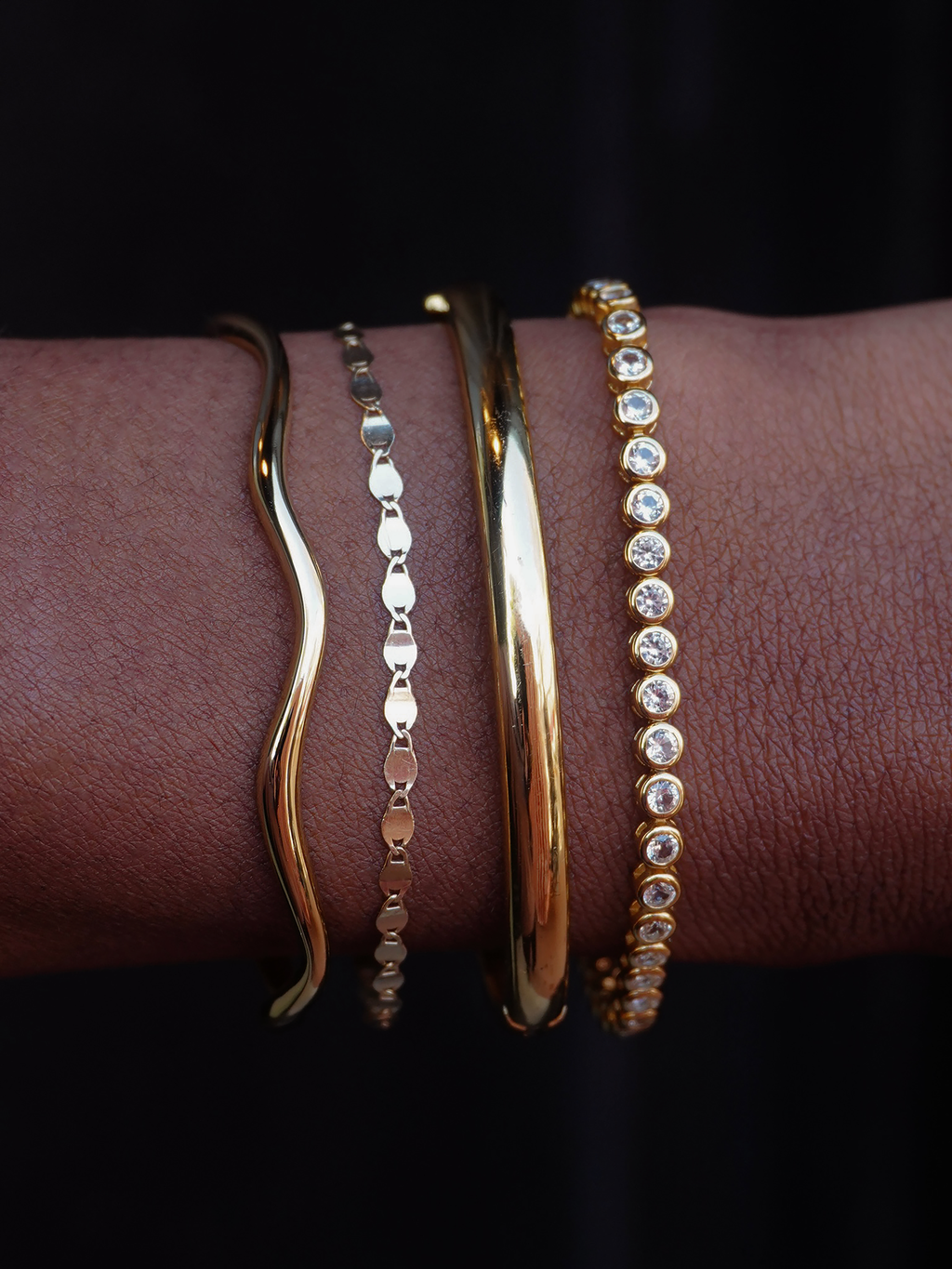 Emma Bezel Tennis Bracelet