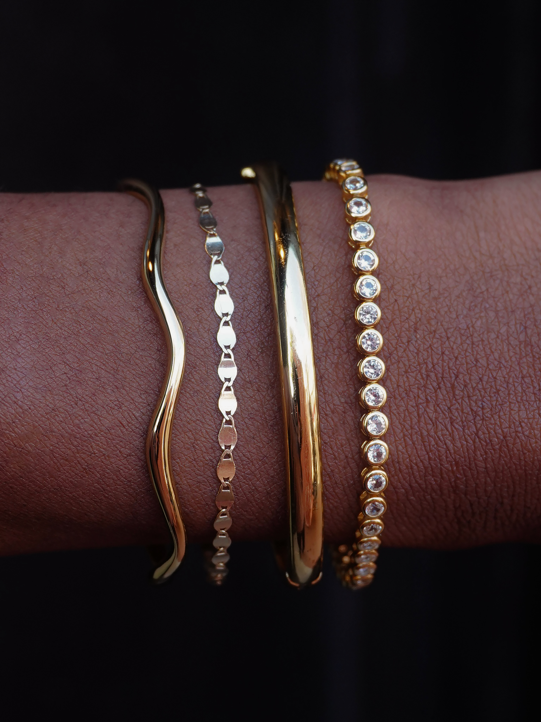 Emma Bezel Tennis Bracelet