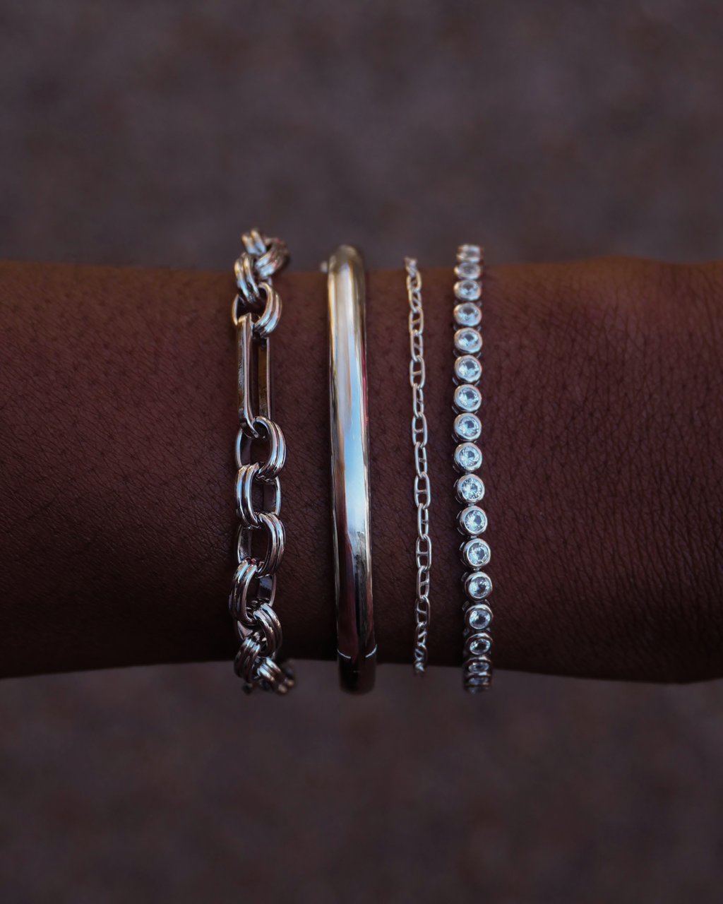 Emma Bezel Tennis Bracelet