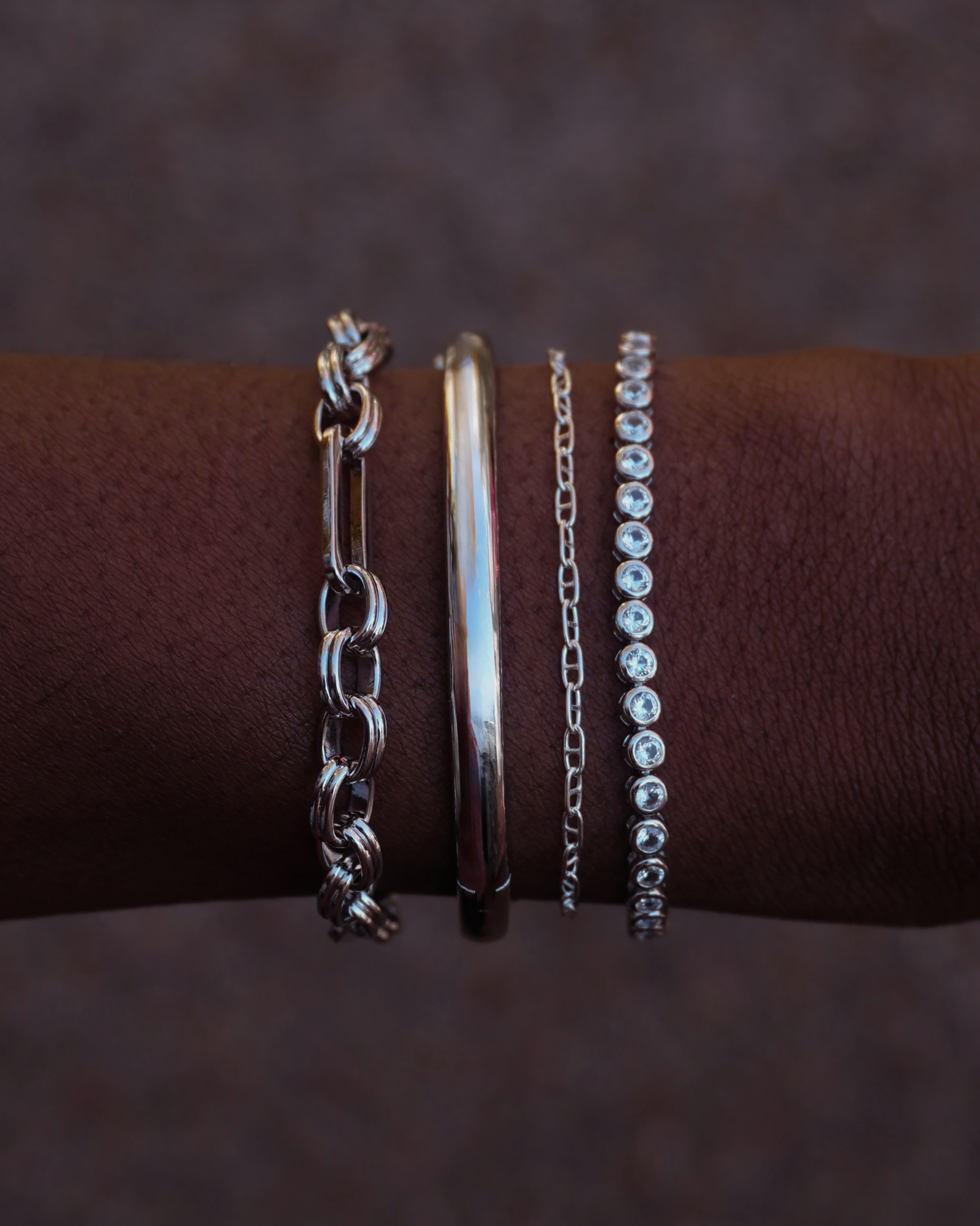Emma Bezel Tennis Bracelet