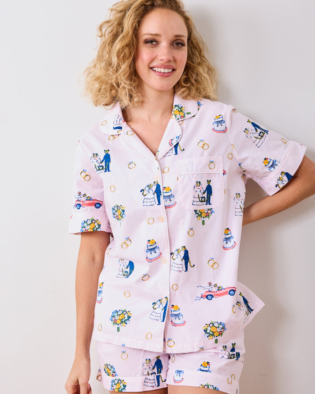 Happily Ever After - Short PJ Set - Blush
